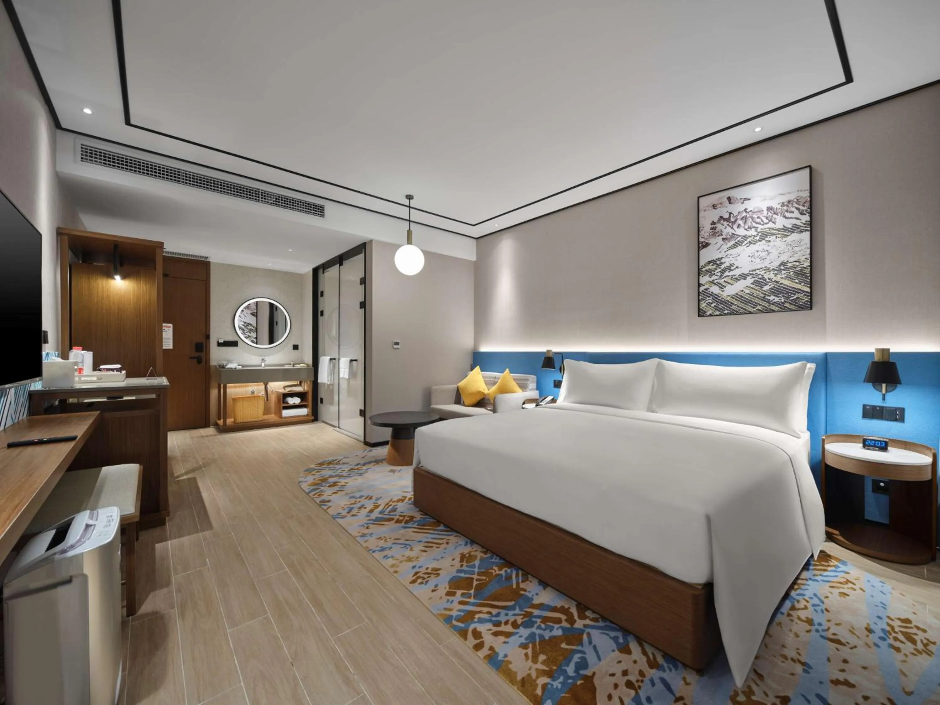 Bed in Hilton Garden Inn Jincheng Gushuyuan