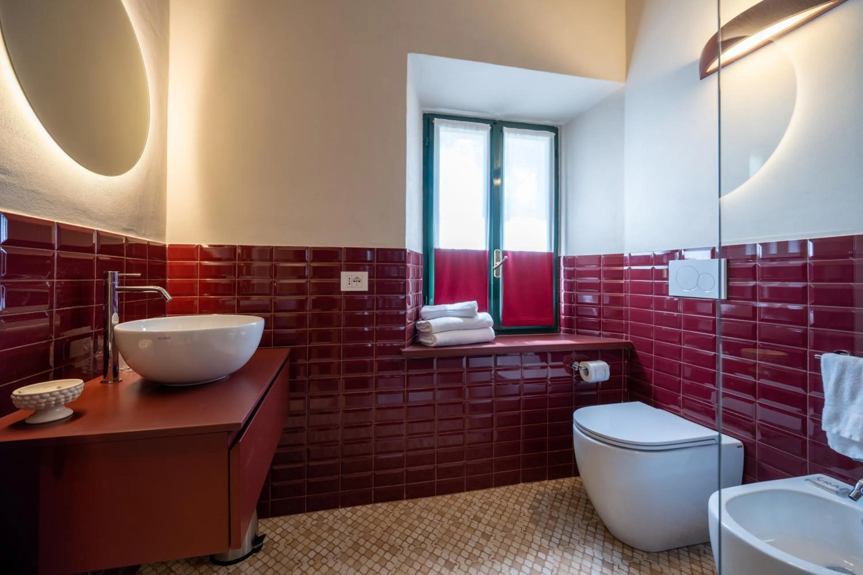 Bathroom in Palazzo Viviani - Castello di Montegridolfo