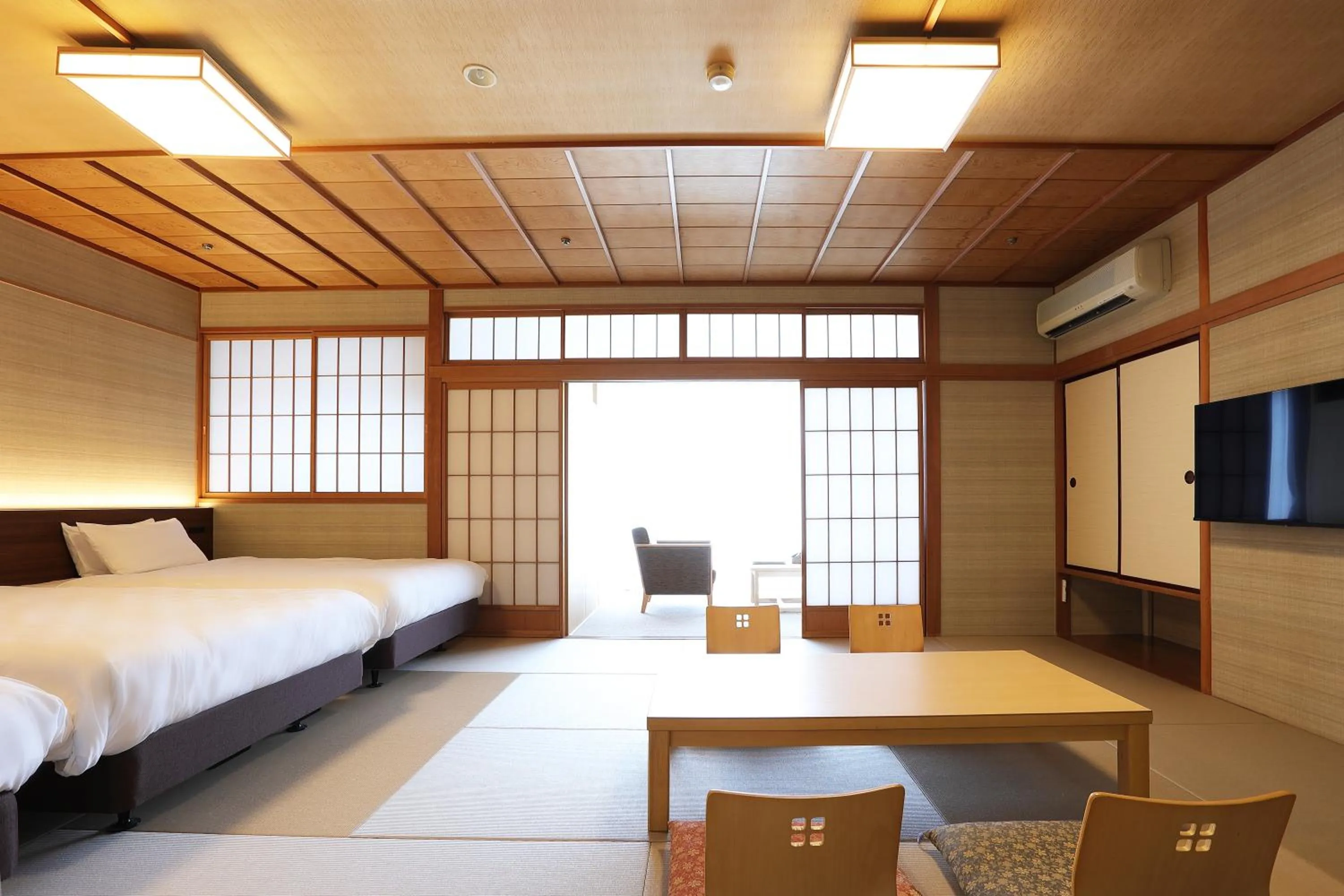 Photo of the whole room, Bed in Manten no Tsujinoya