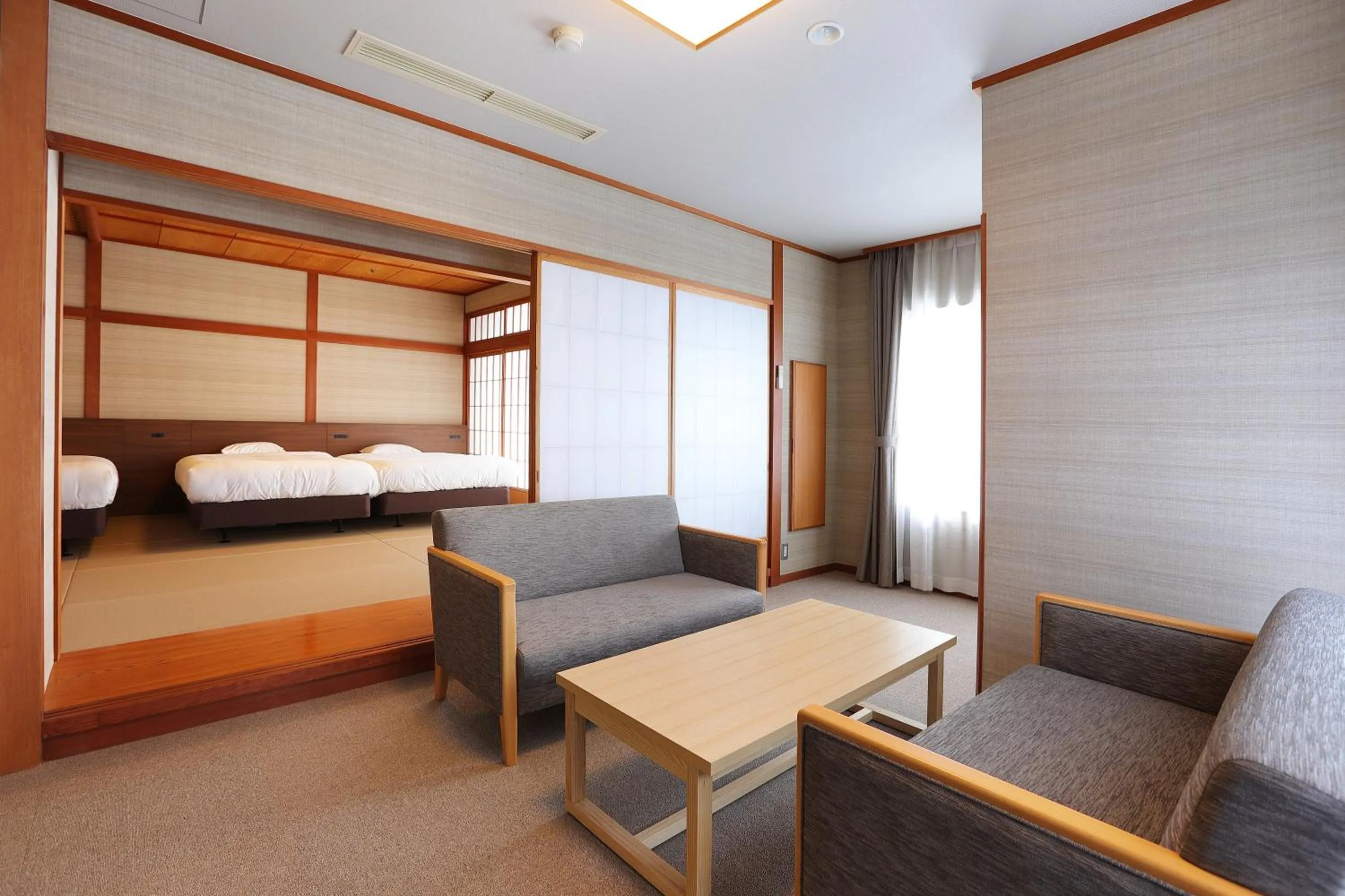 Photo of the whole room, Bed in Manten no Tsujinoya