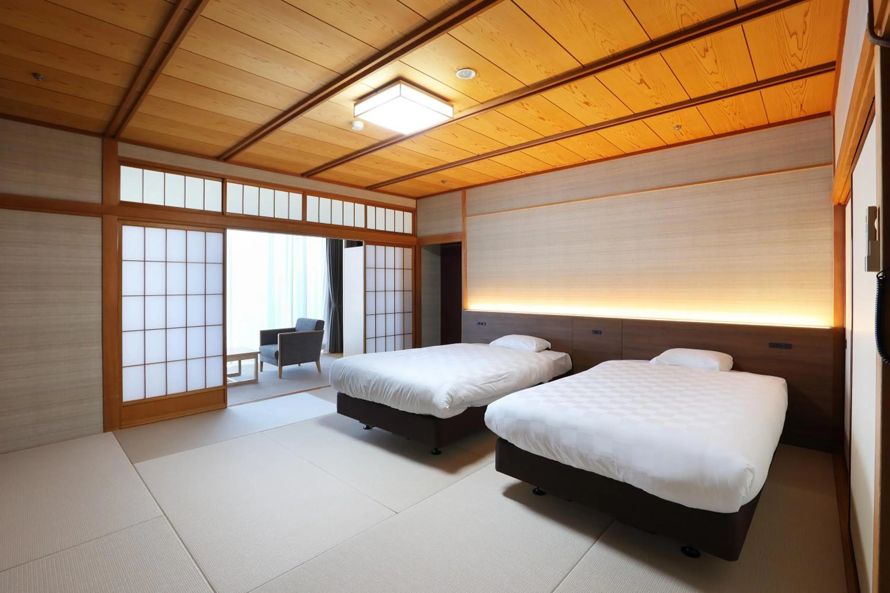 Bedroom, Bed in Manten no Tsujinoya