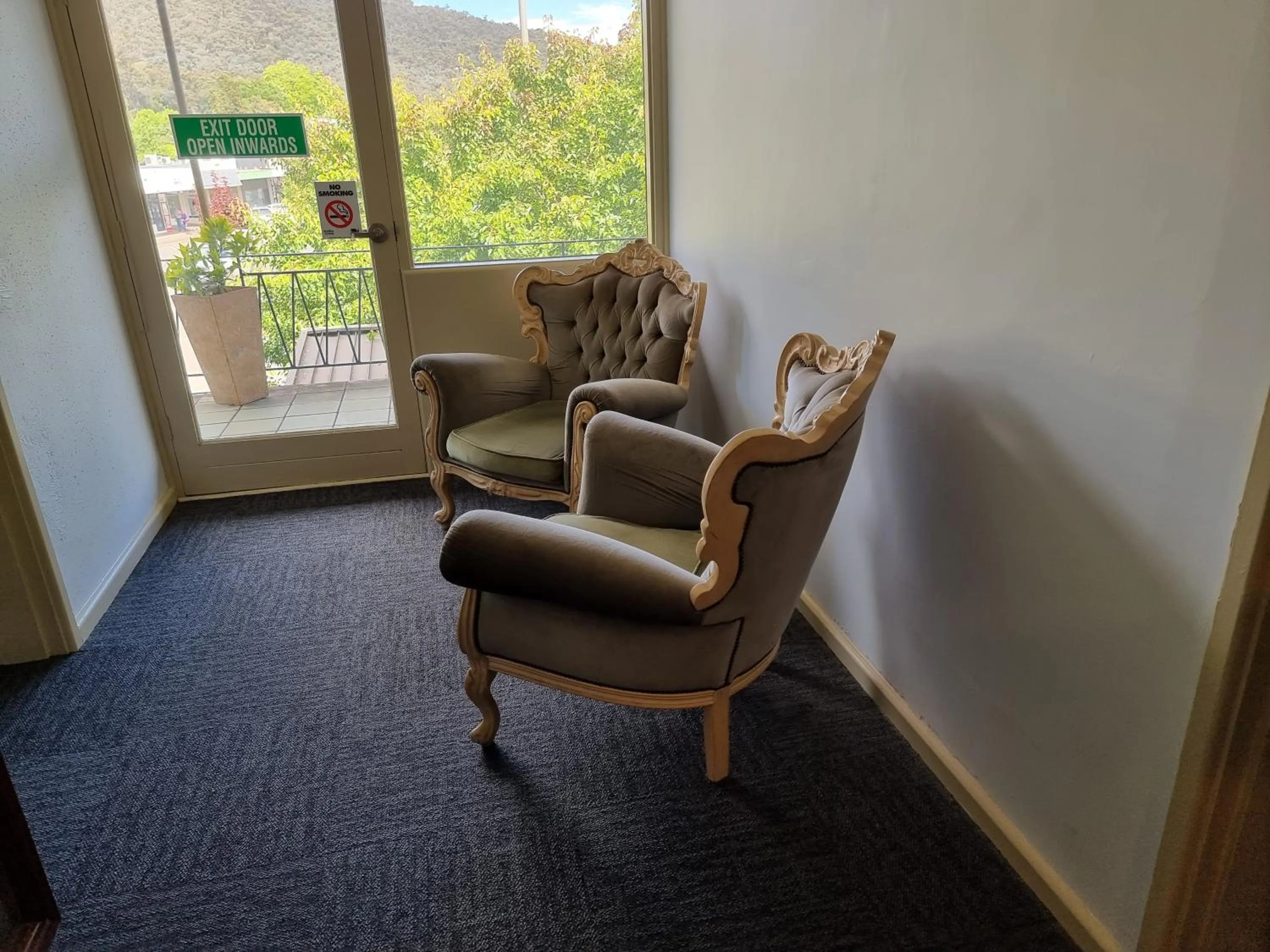 Seating area in Myrtleford Hotel