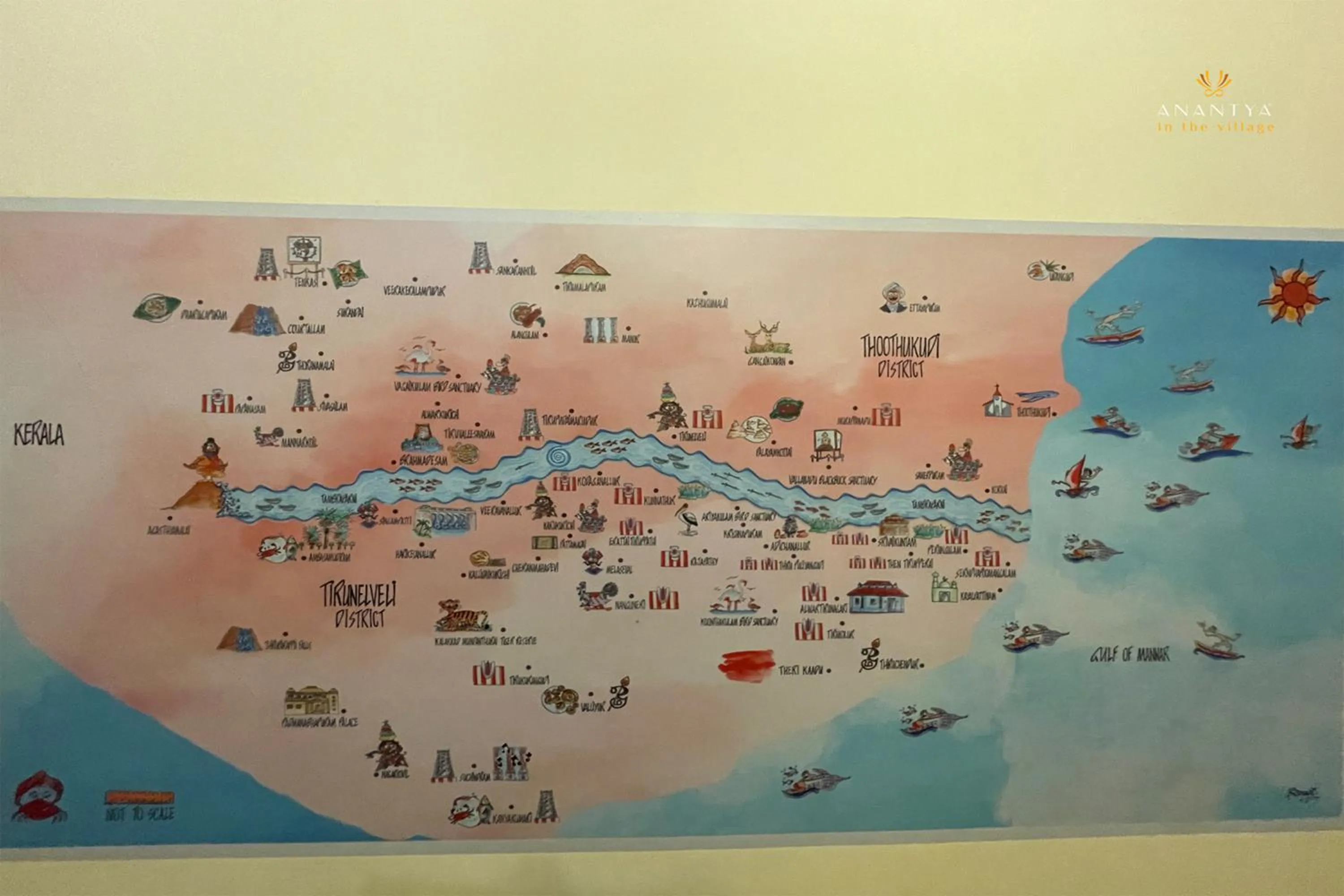 Text overlay in Anantya In The Village