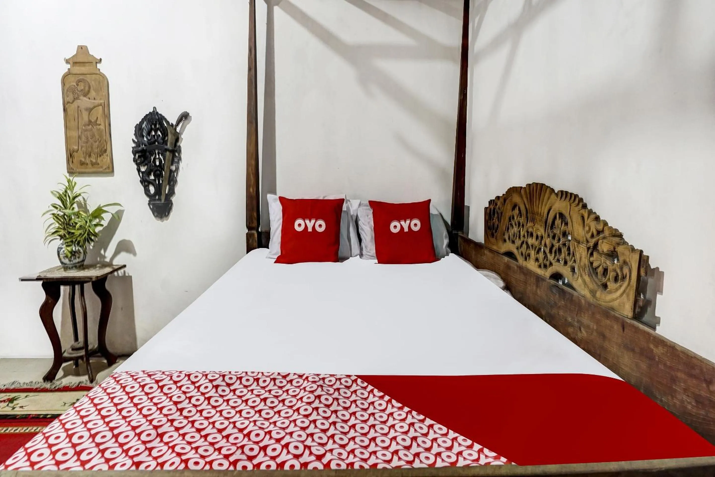Bedroom, Bed in Hotel O Desa Wisata Kampung Majapahit