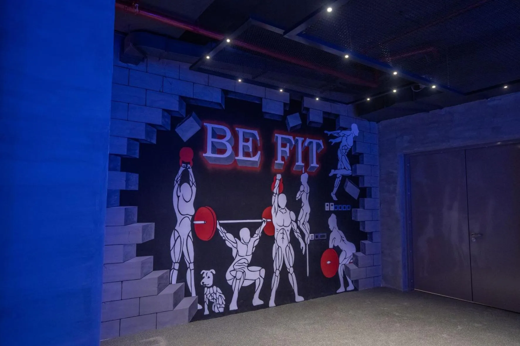 Fitness centre/facilities in The House Hotel Al Khiran