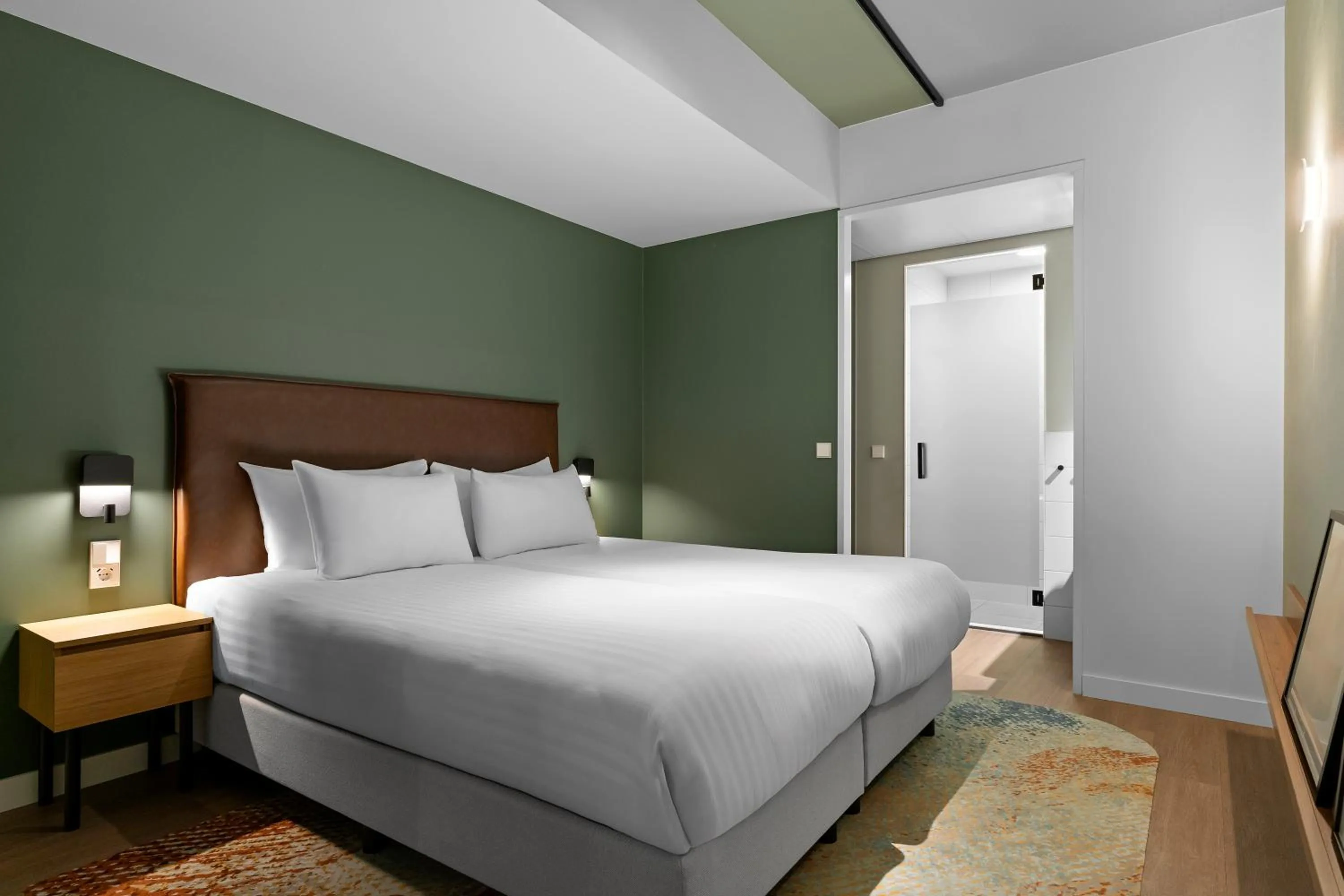 Bed in Corendon Apartments Amsterdam Schiphol Airport