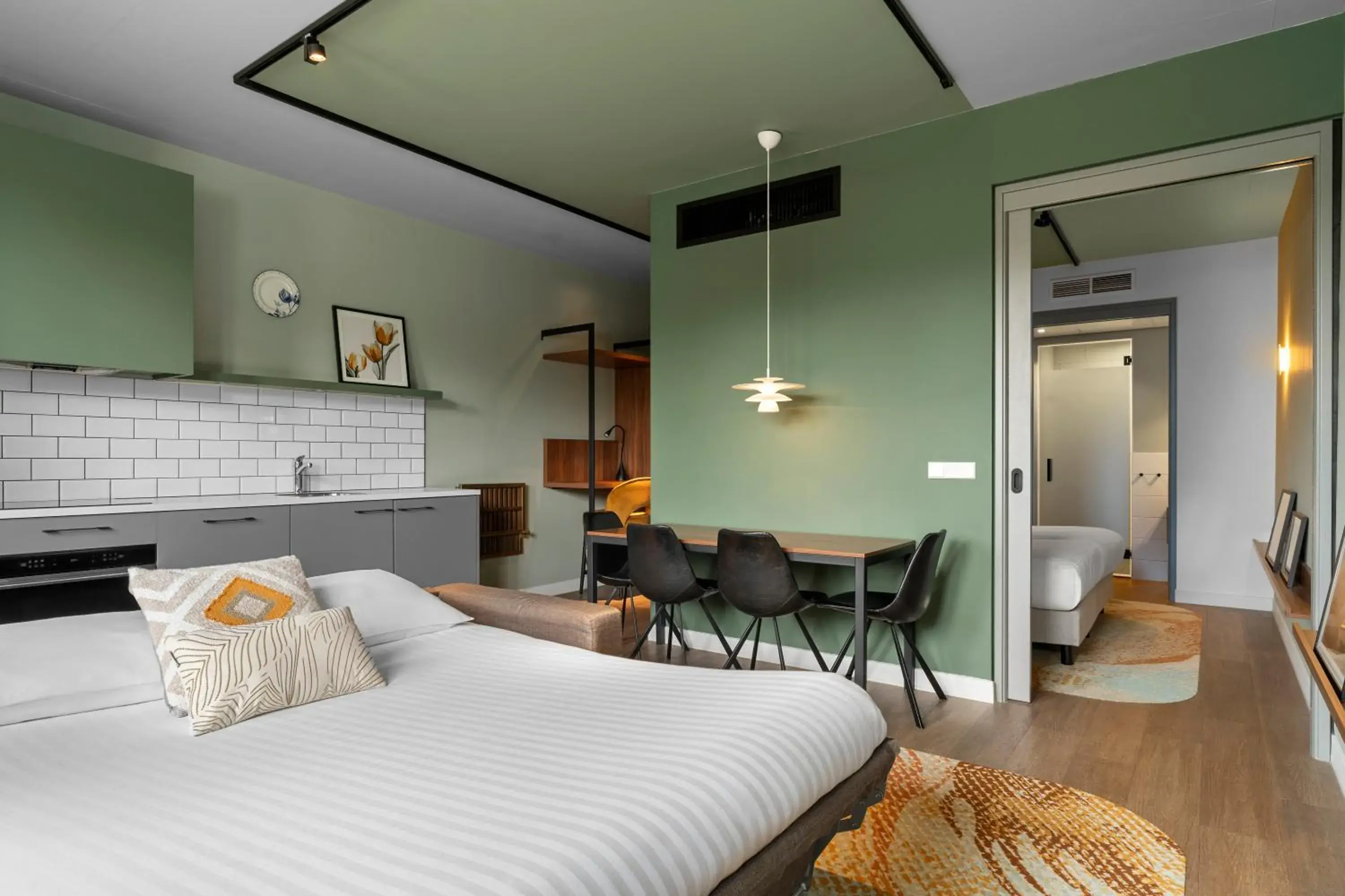 Bed in Corendon Apartments Amsterdam Schiphol Airport Bed in Corendon Apartments Amsterdam Schiphol Airport