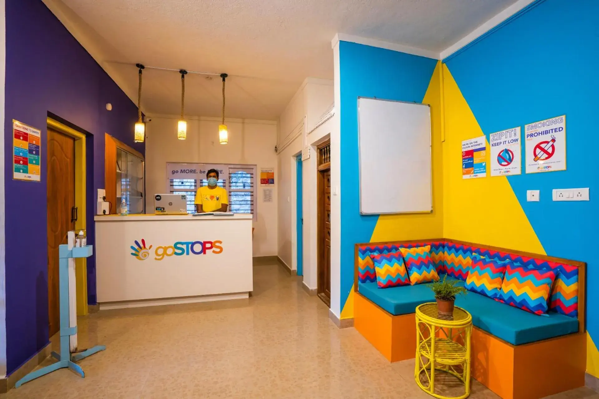 Lobby or reception in goSTOPS Coorg Lobby or reception in goSTOPS Coorg