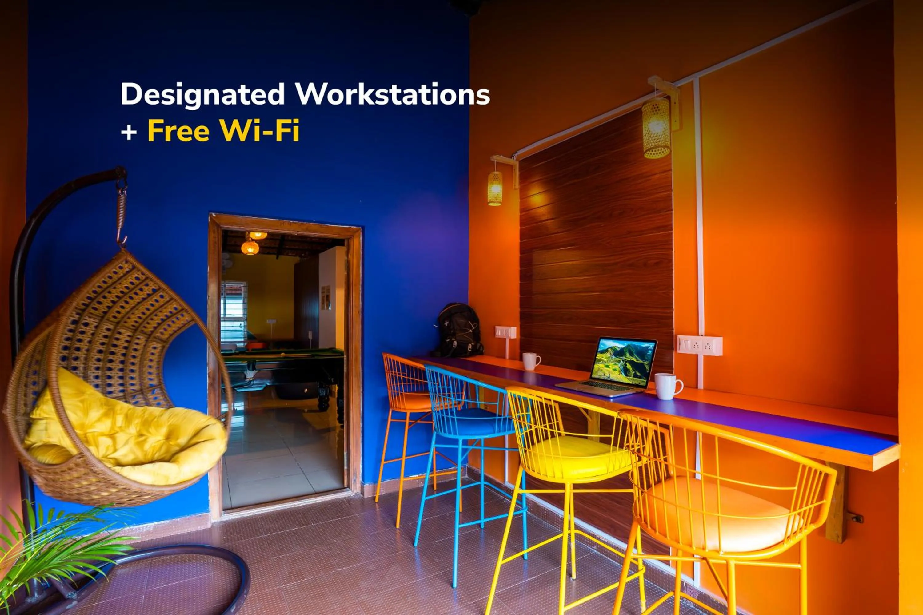 Seating area in goSTOPS Coorg