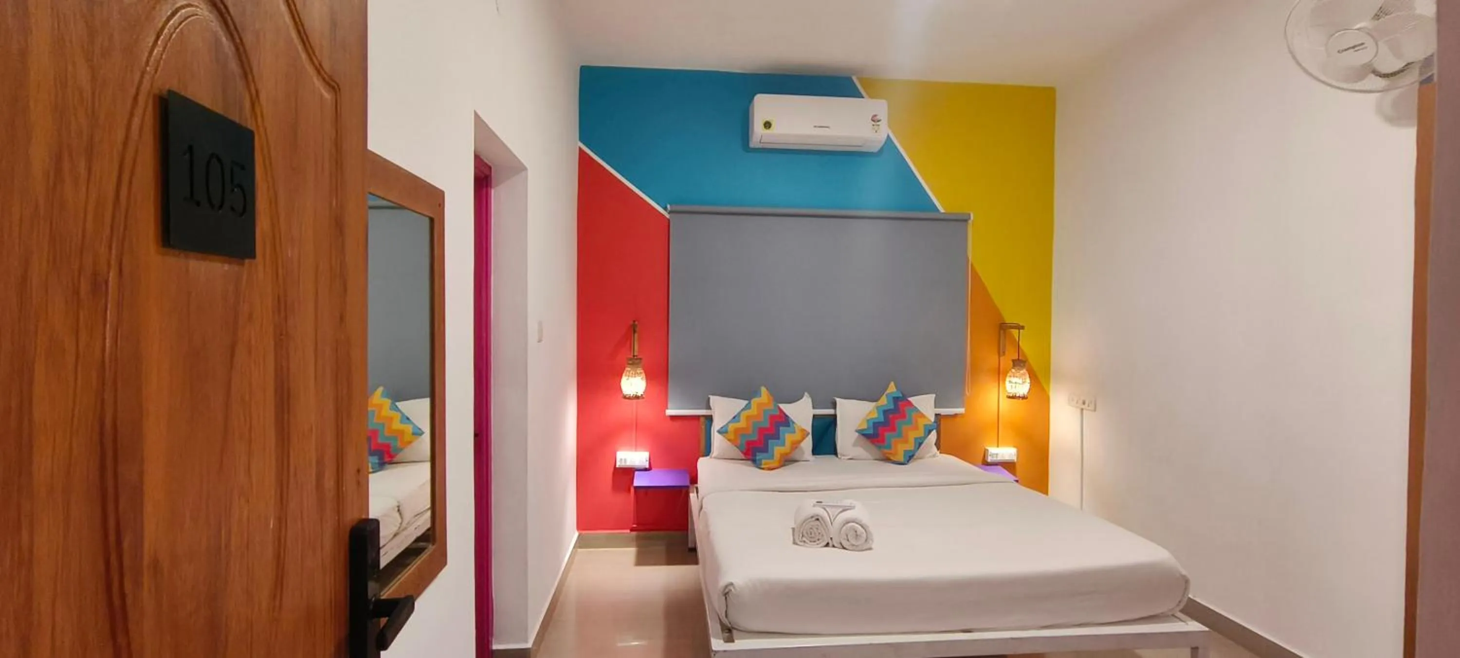 Bed in goSTOPS Coorg