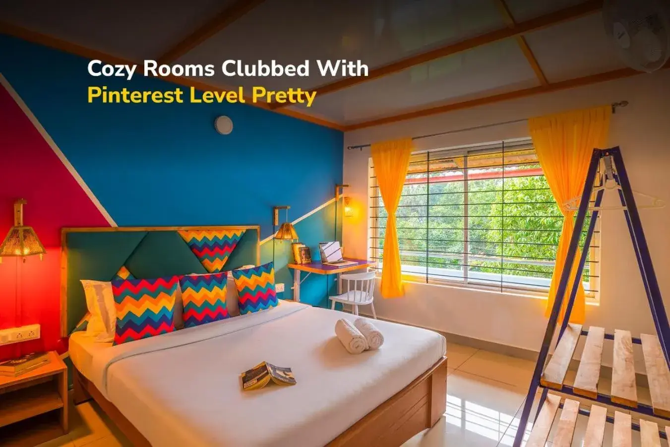 Bed in goSTOPS Coorg Bed in goSTOPS Coorg