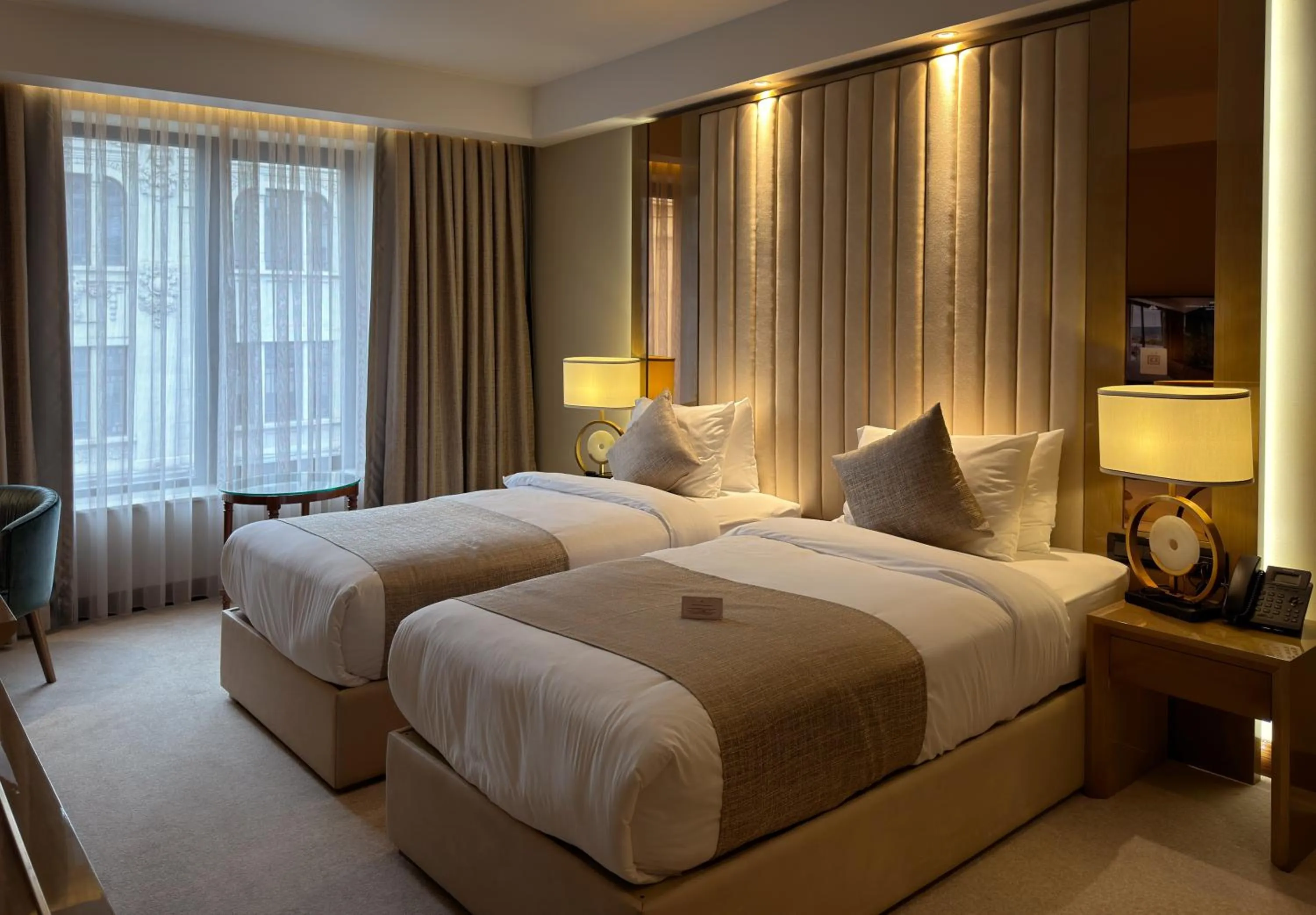 Bed in Marjan Plaza Hotel