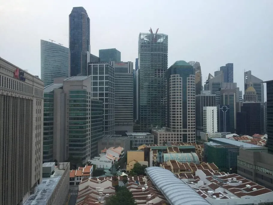 City view in The Center of Singapore; China Town