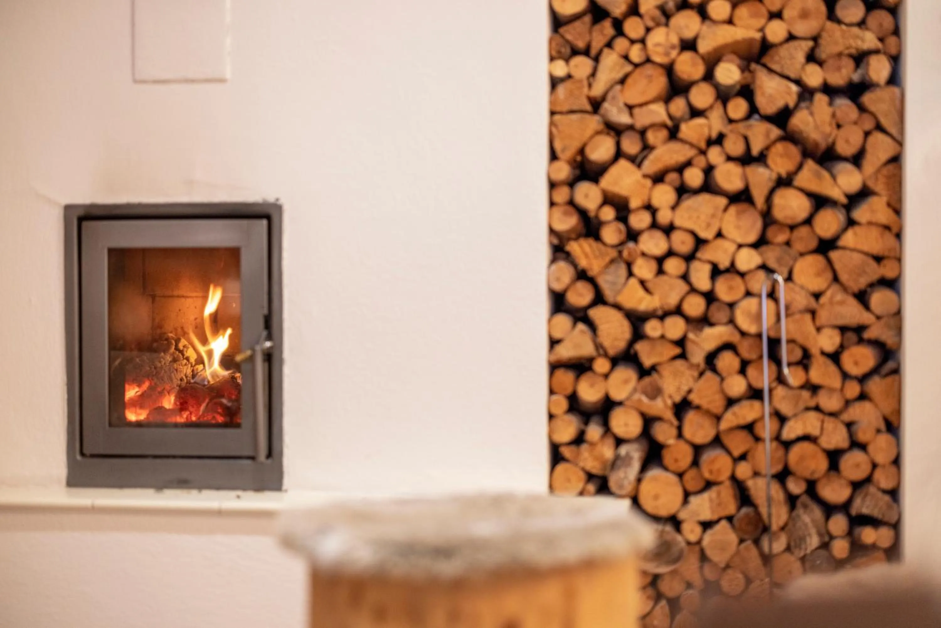 fireplace in Residence Nele