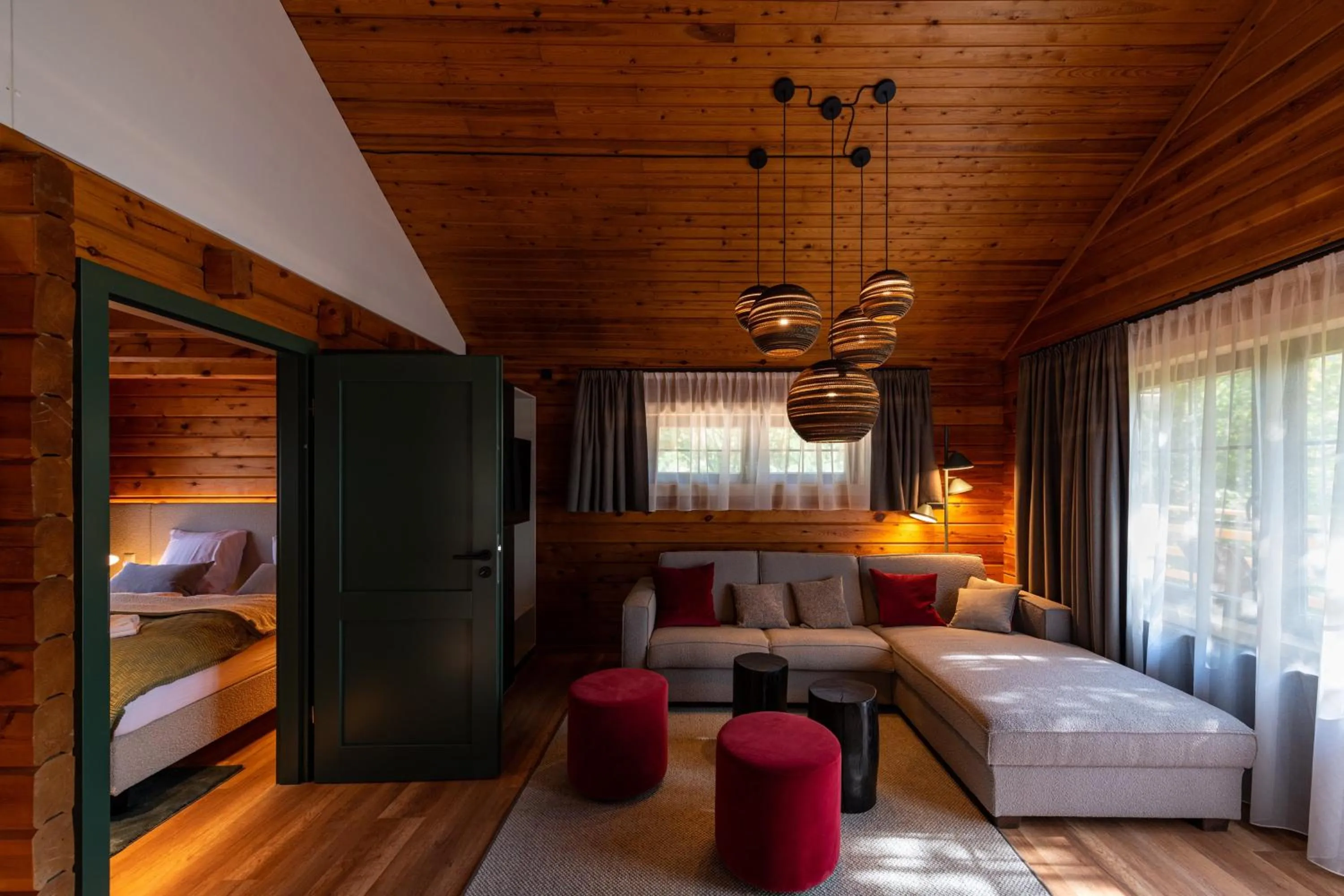 Living room, Bed in Harz-Urlaubs-Alm Hotel & Ferienhäuser