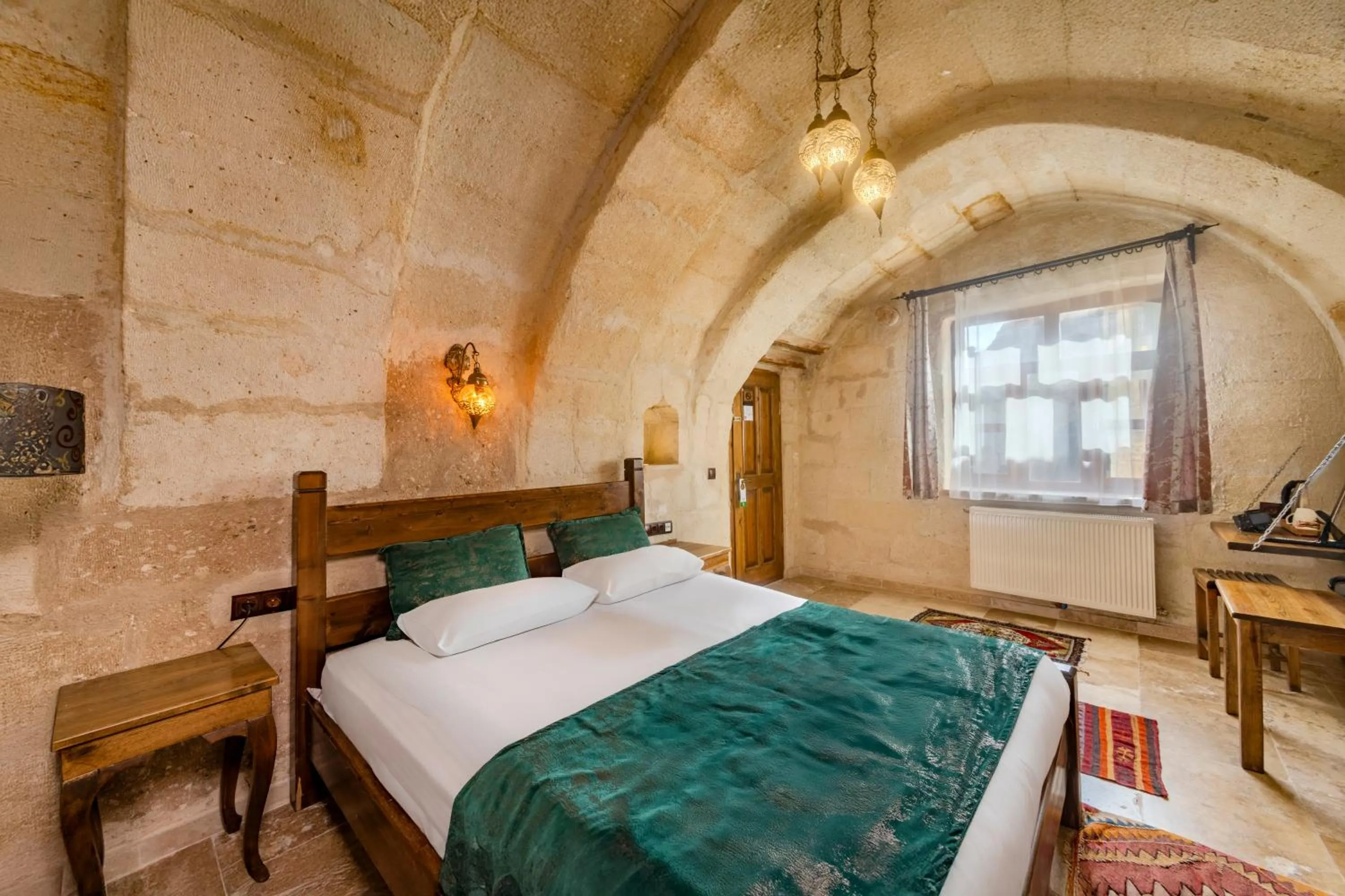 Bed in Zula Cave House
