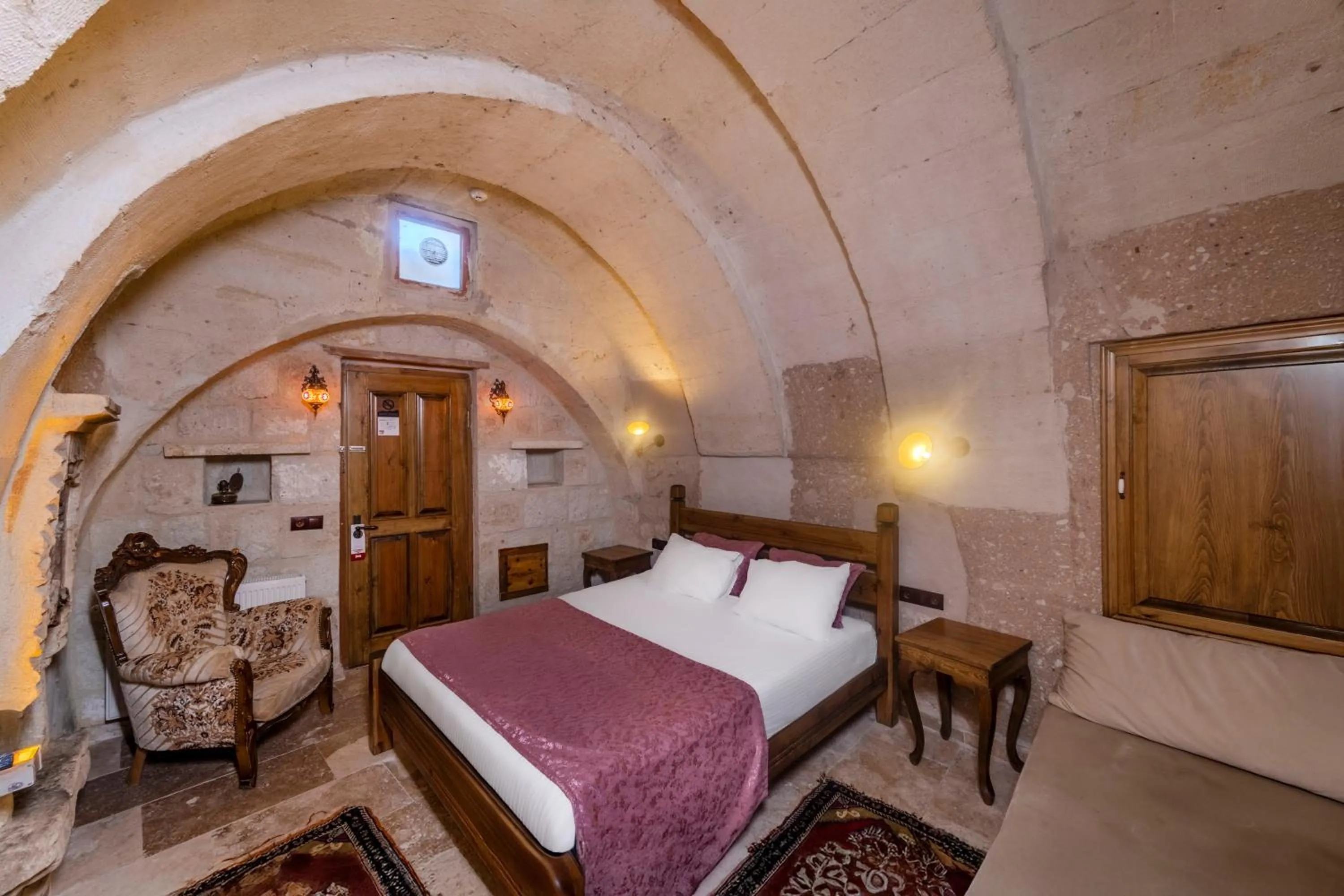 Bed in Zula Cave House