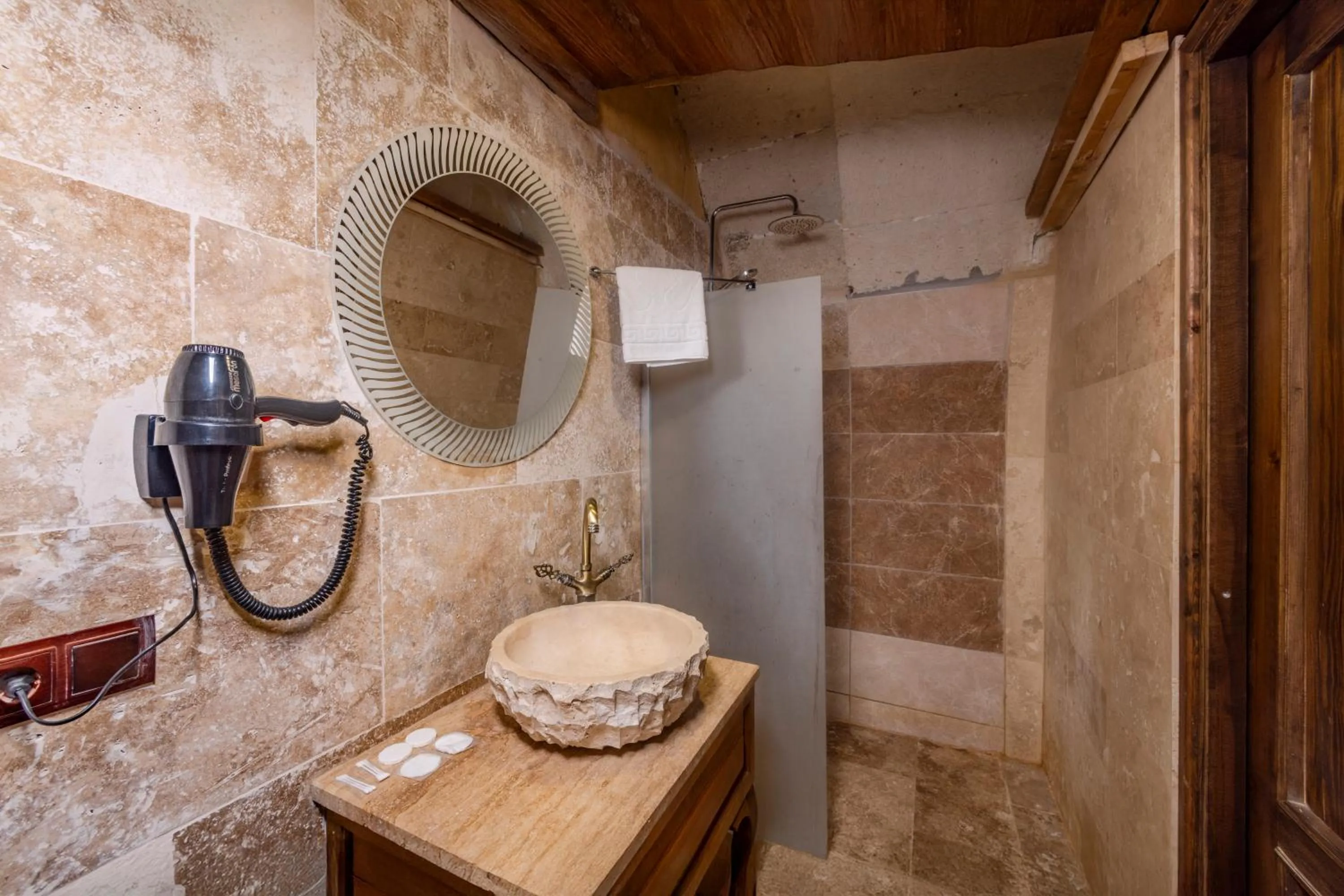 Bed in Zula Cave House