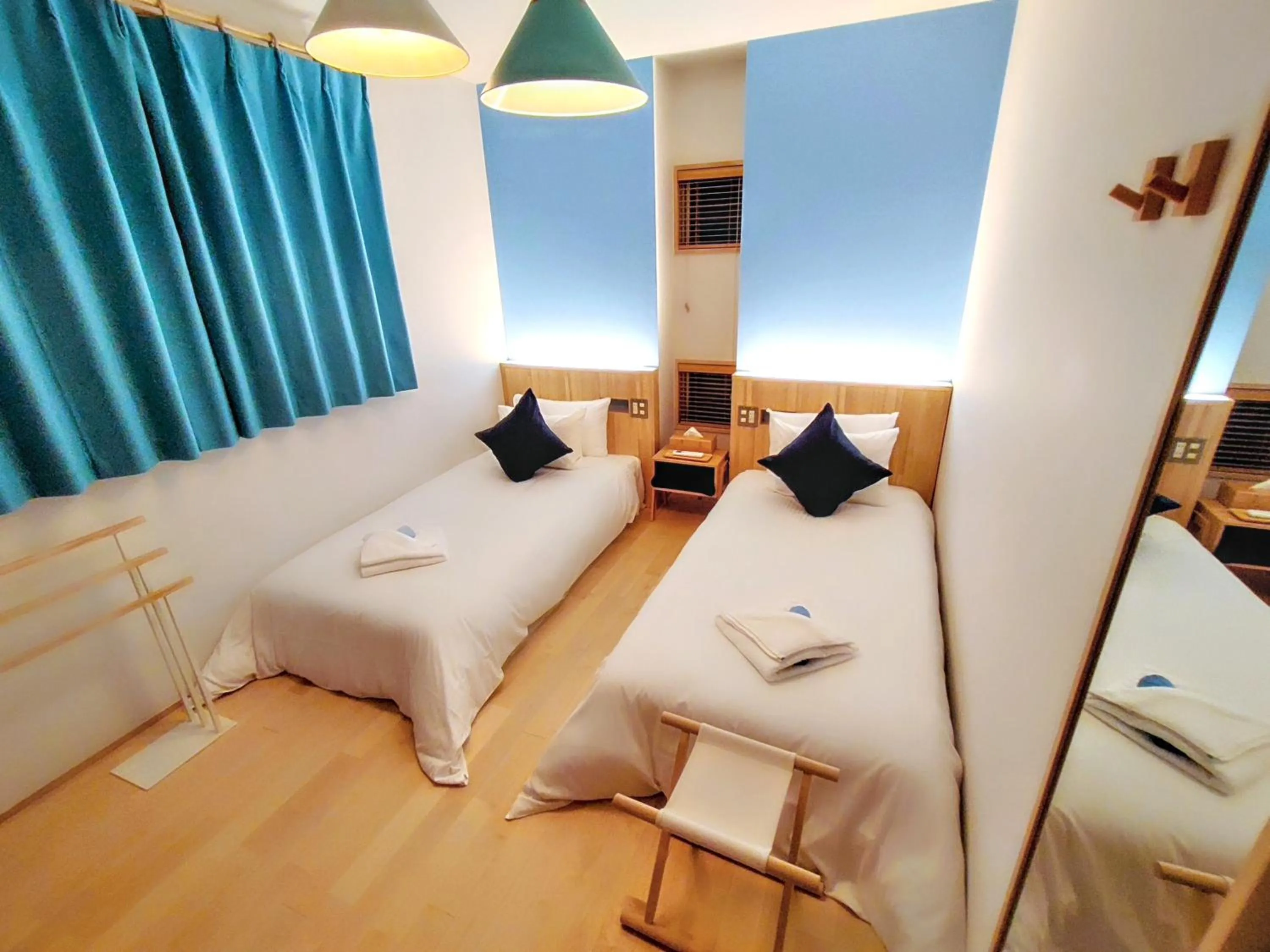 Bed in Ocean View Ishigaki Sora and Umi