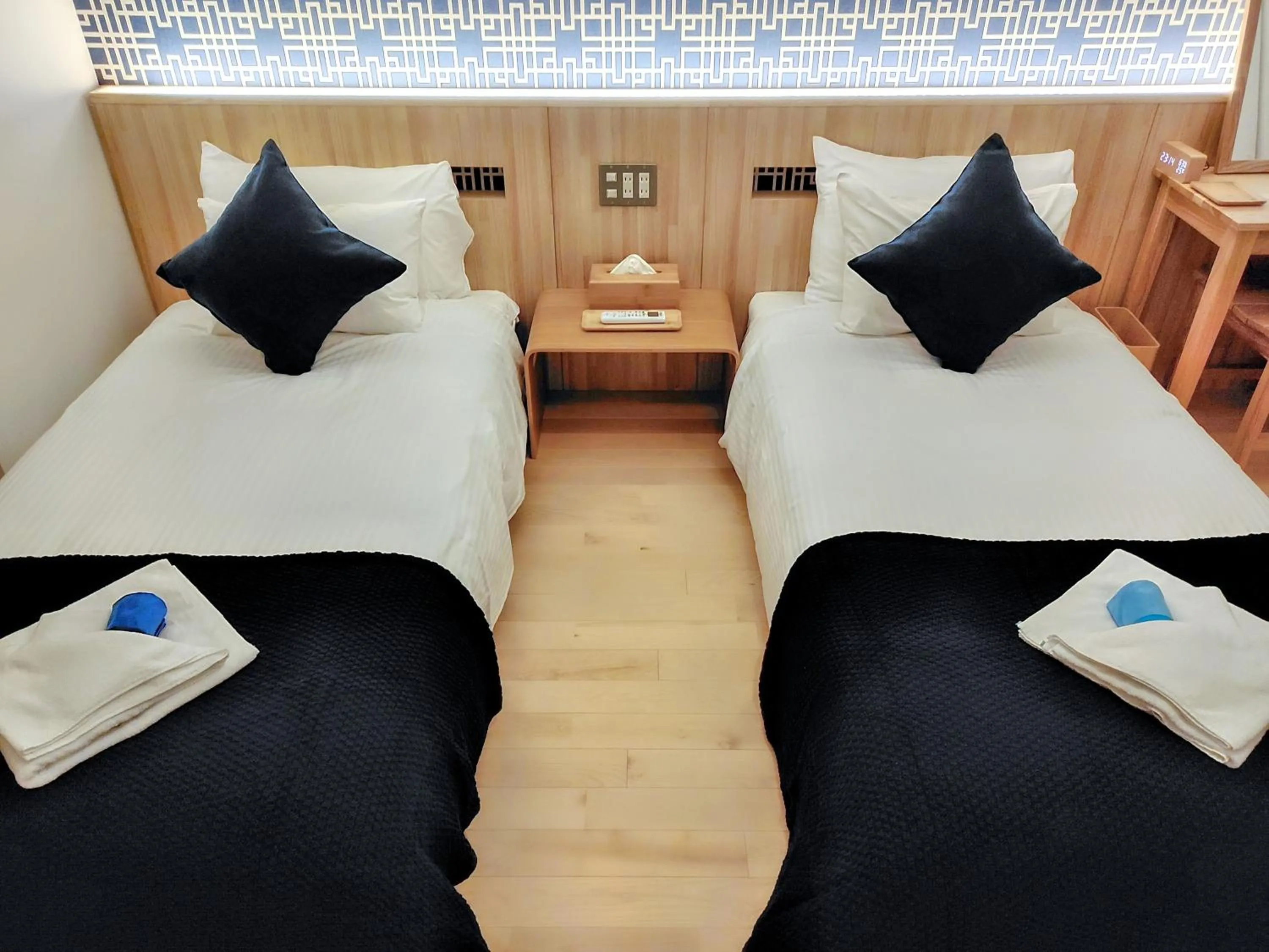 Bed in Ocean View Ishigaki Sora and Umi