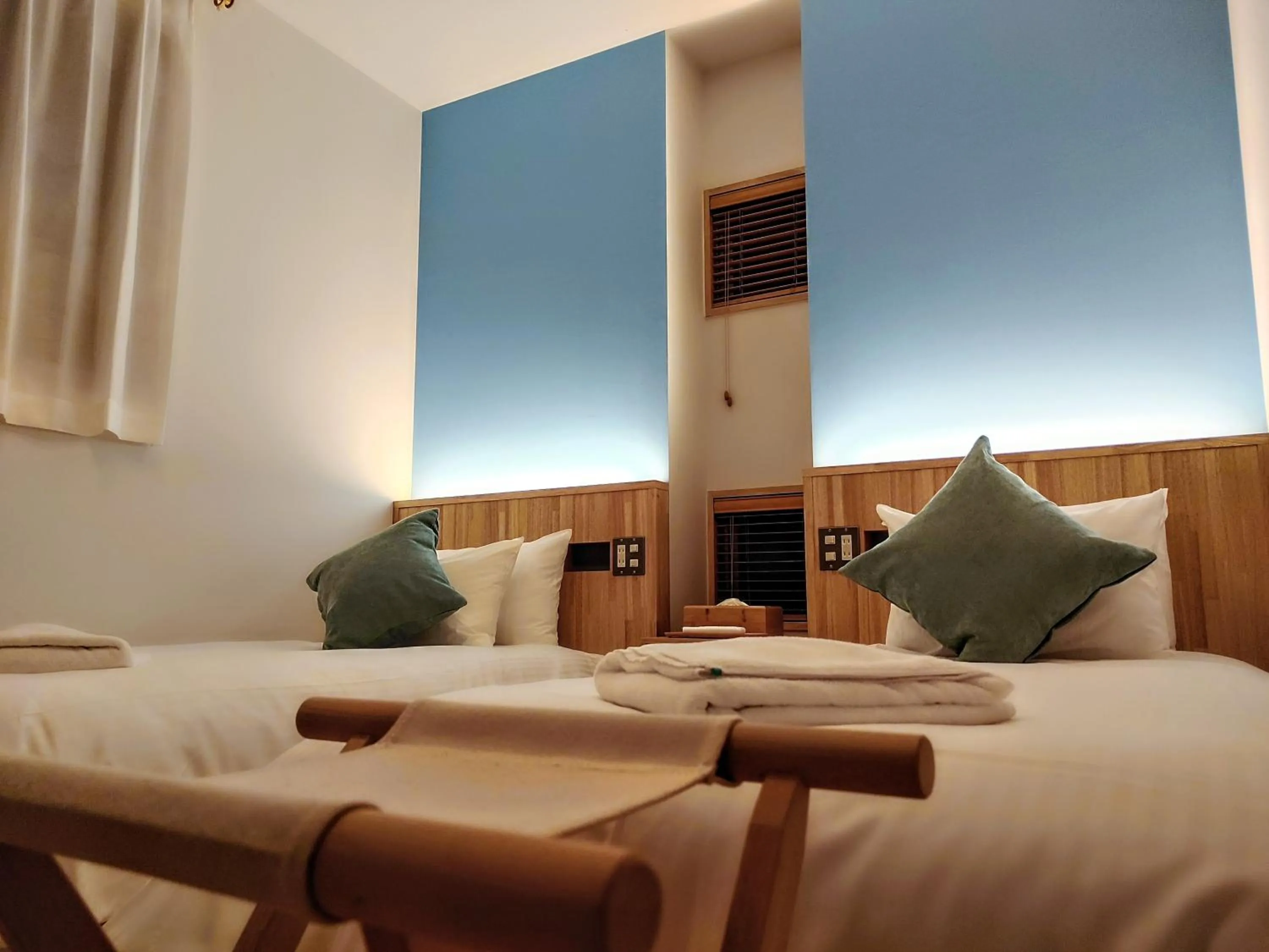 Bed in Ocean View Ishigaki Sora and Umi