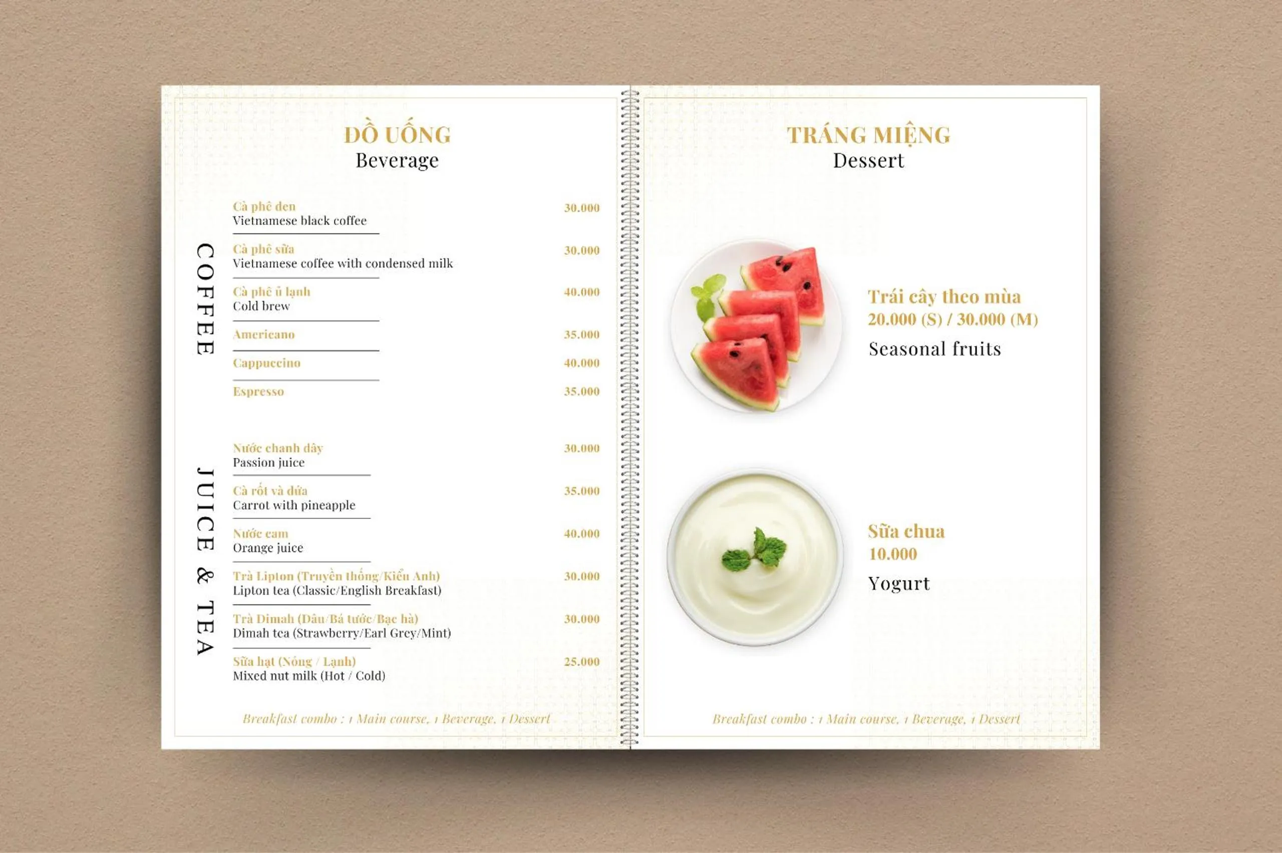 Food in The Dream Suite