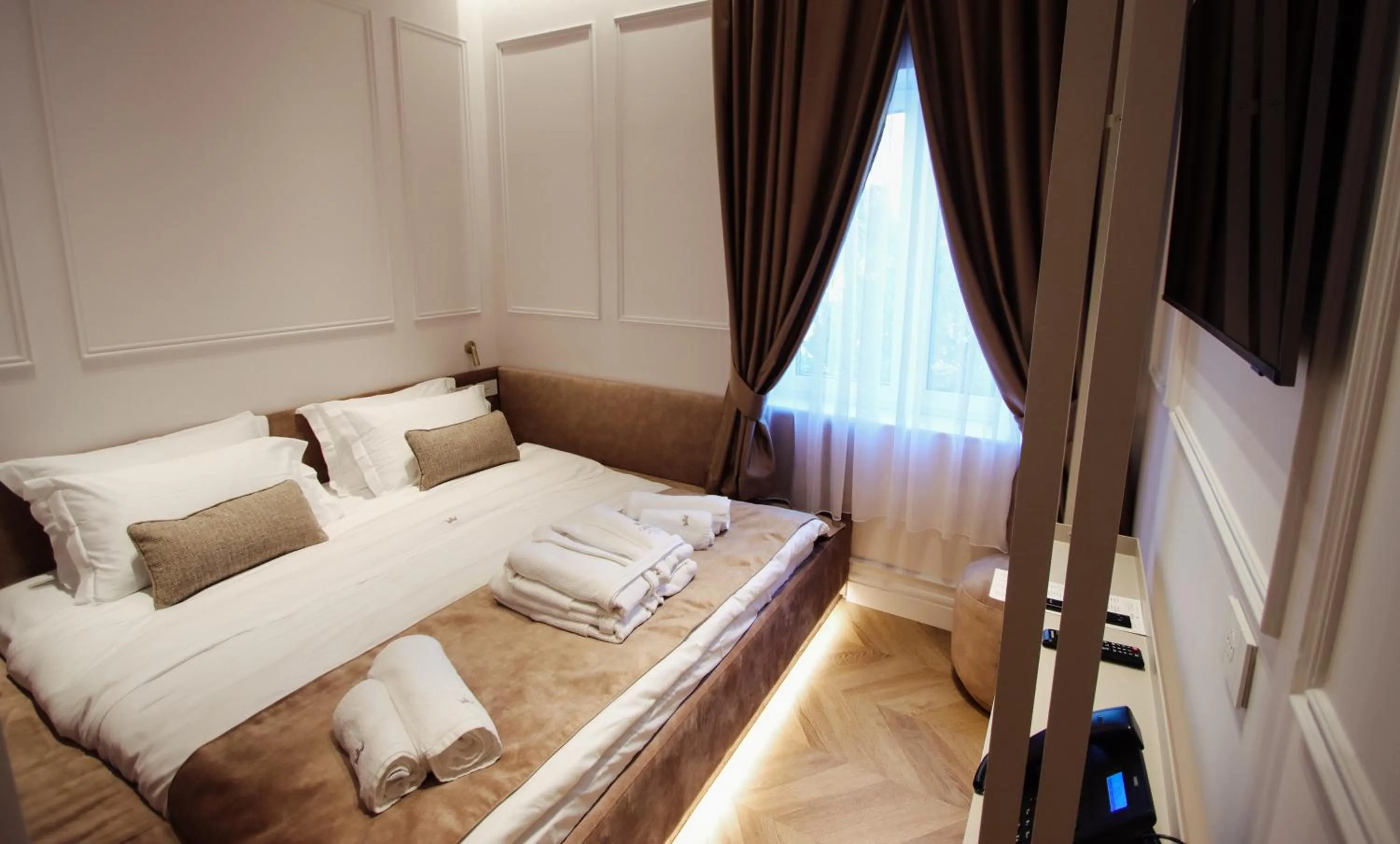 Photo of the whole room, Bed in The Crown Boutique Hotel & SPA