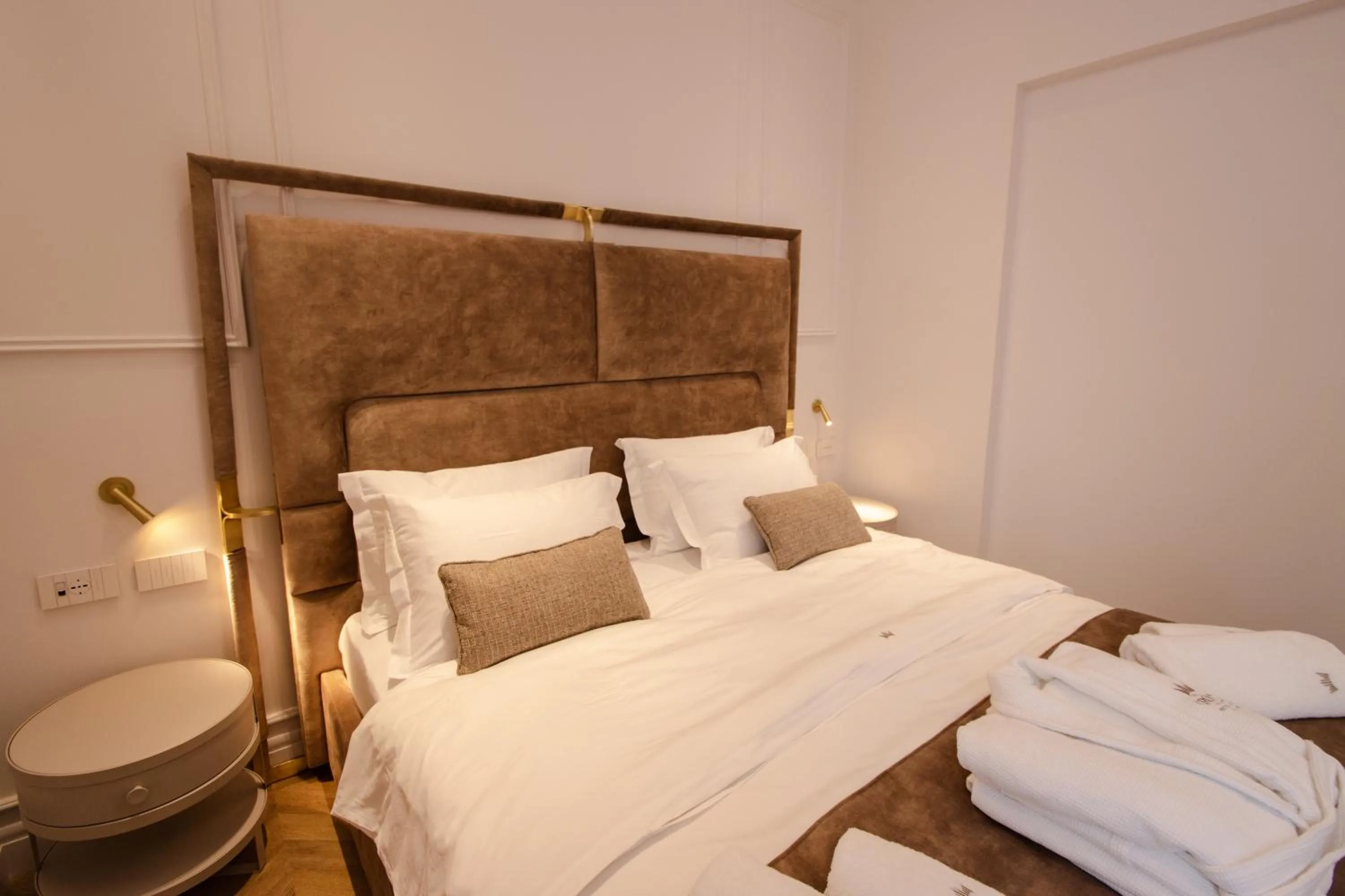 Bed in The Crown Boutique Hotel & SPA