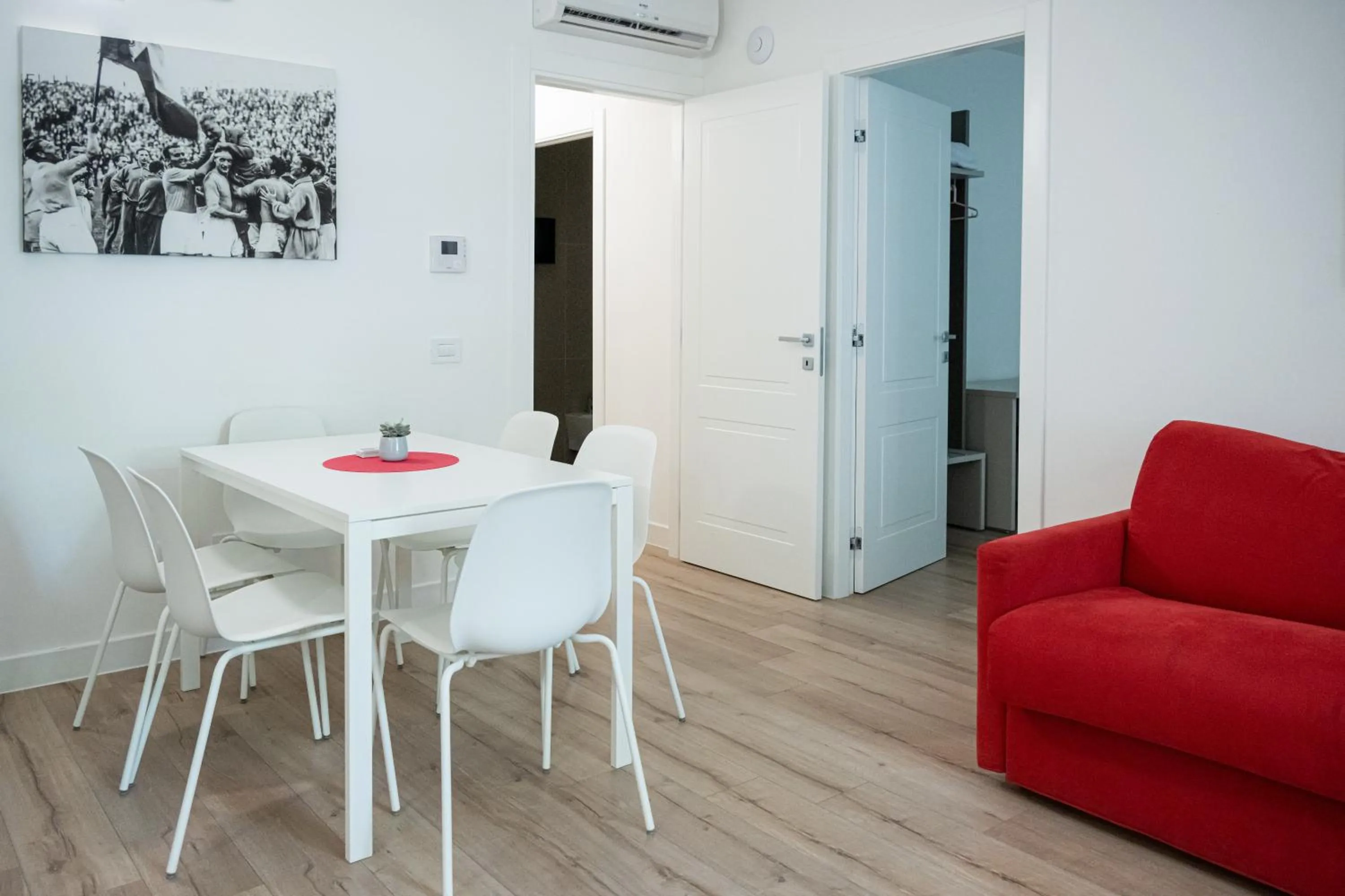 Seating area in City Gallery Apartments
