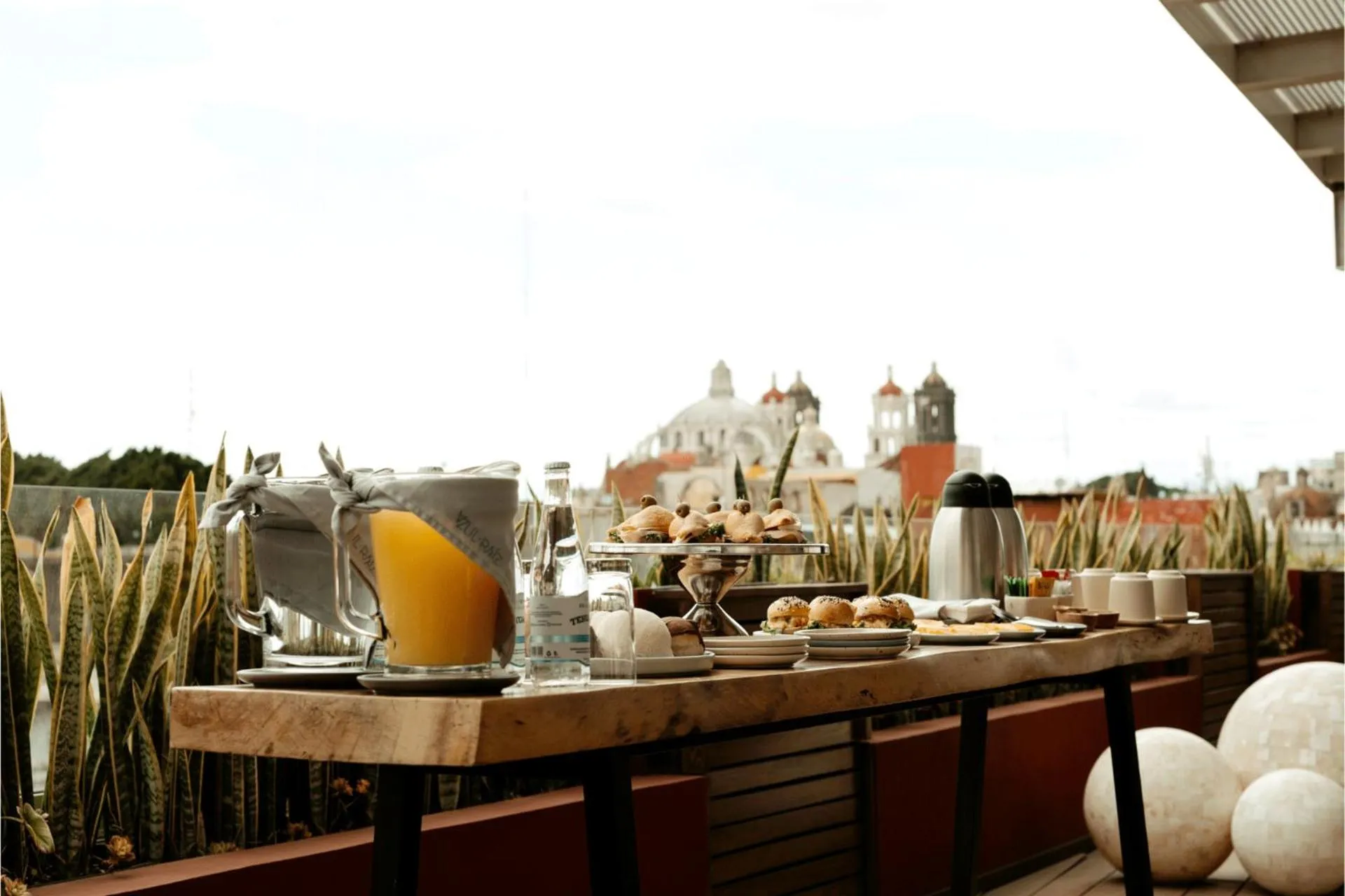Balcony/Terrace in Casa Azulai Puebla Hotel Boutique