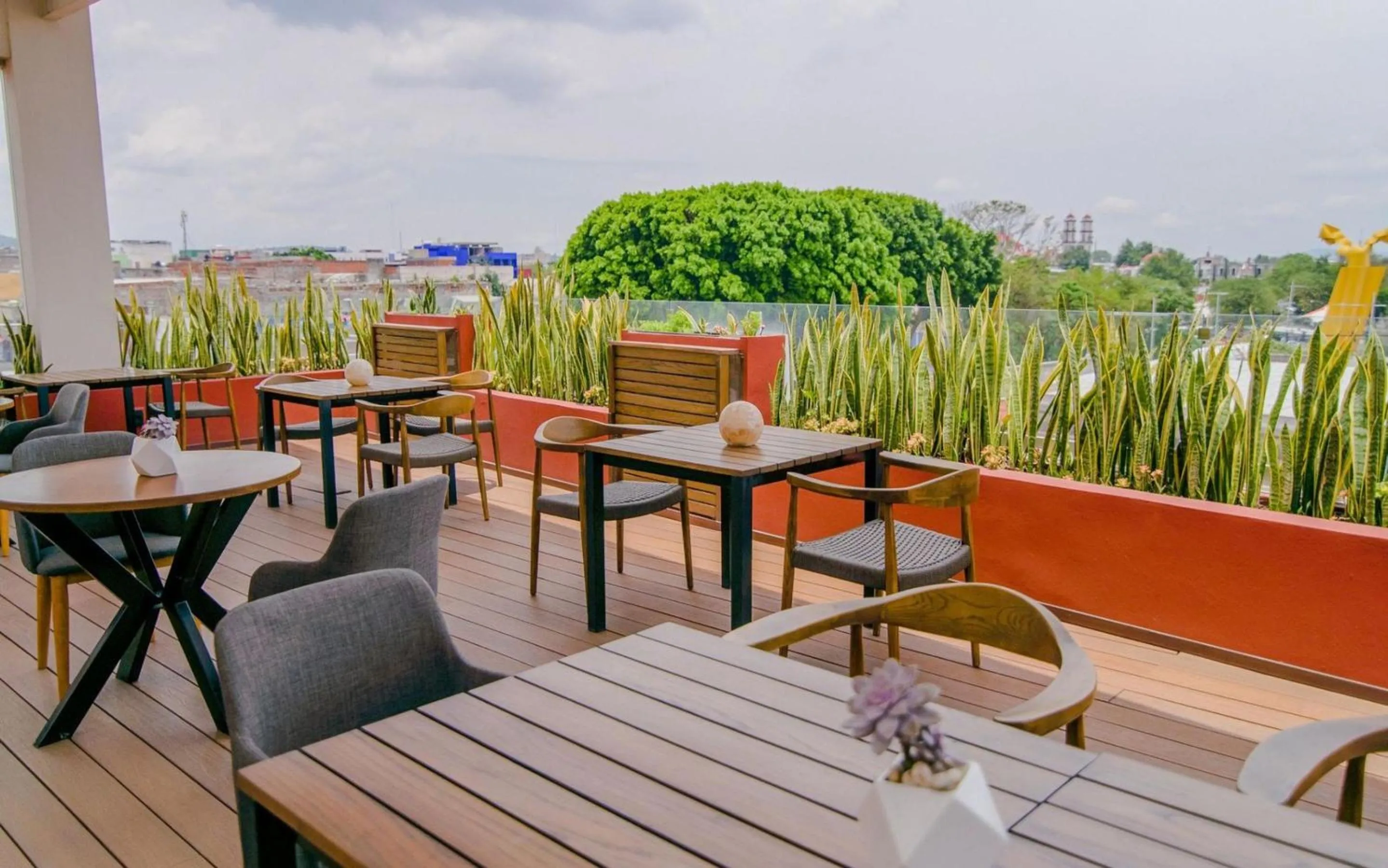 Balcony/Terrace in Casa Azulai Puebla Hotel Boutique