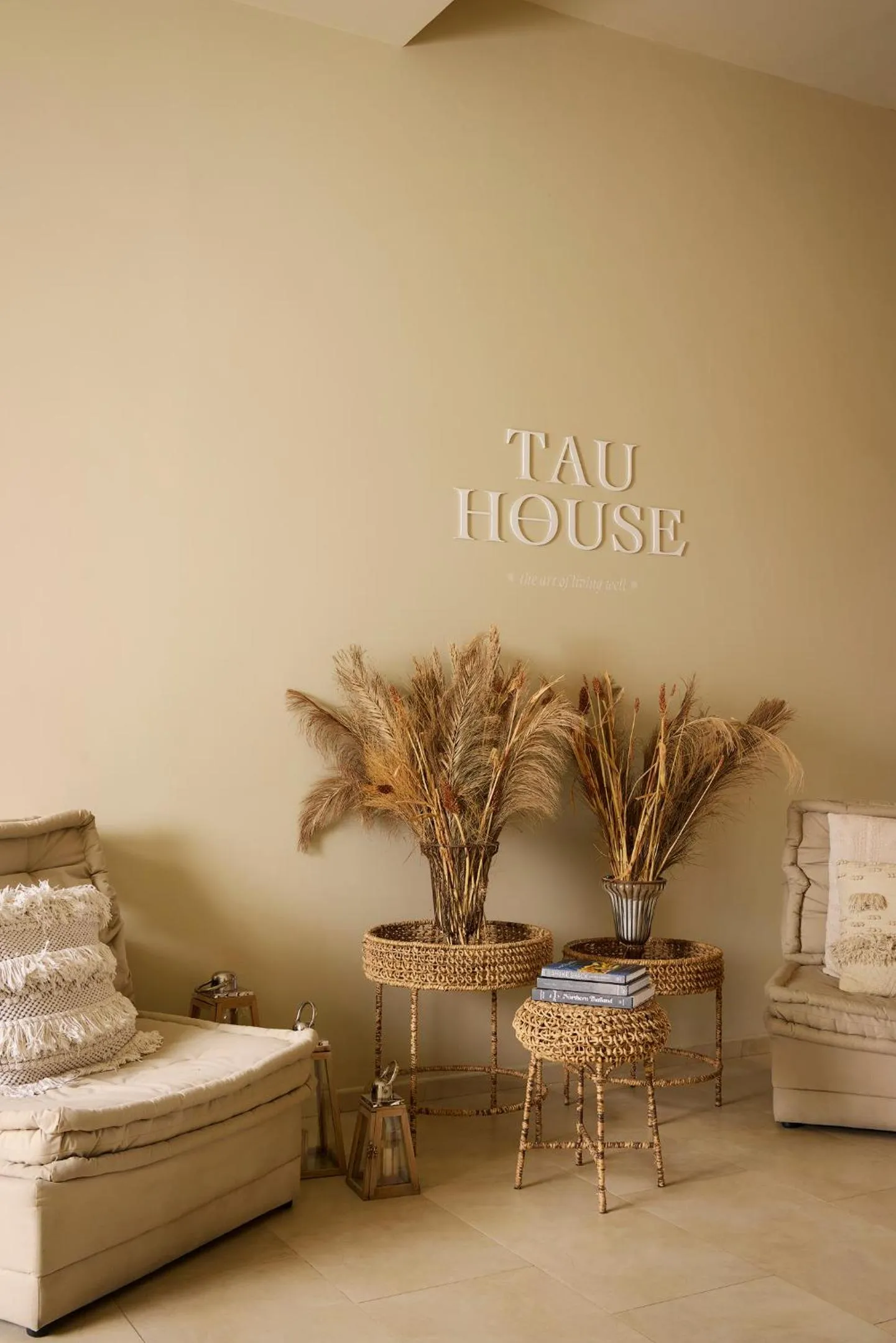 Lobby or reception in Tau House