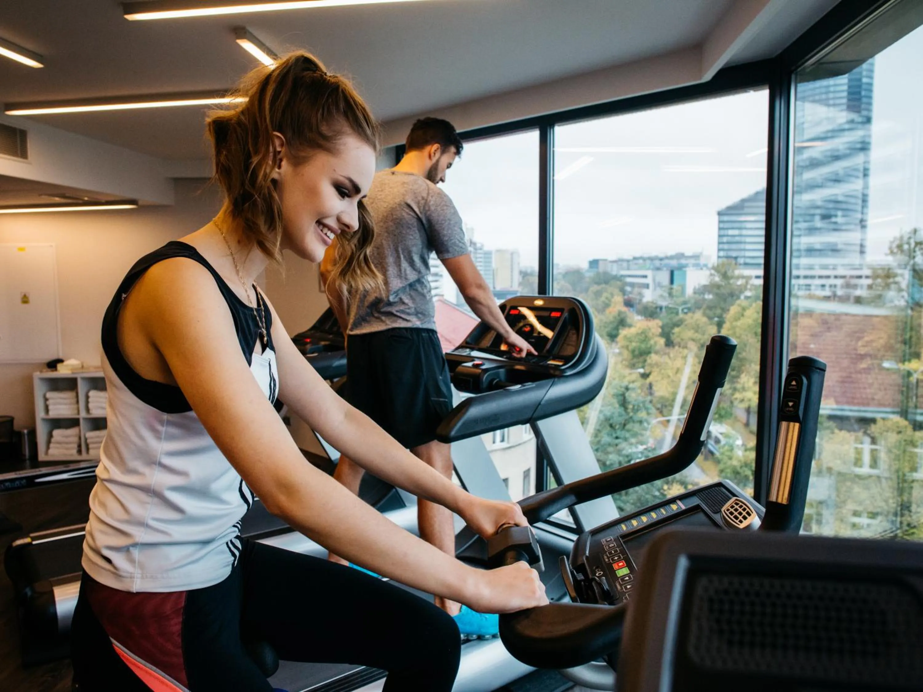 Fitness centre/facilities in Q Hotel Plus Wrocław