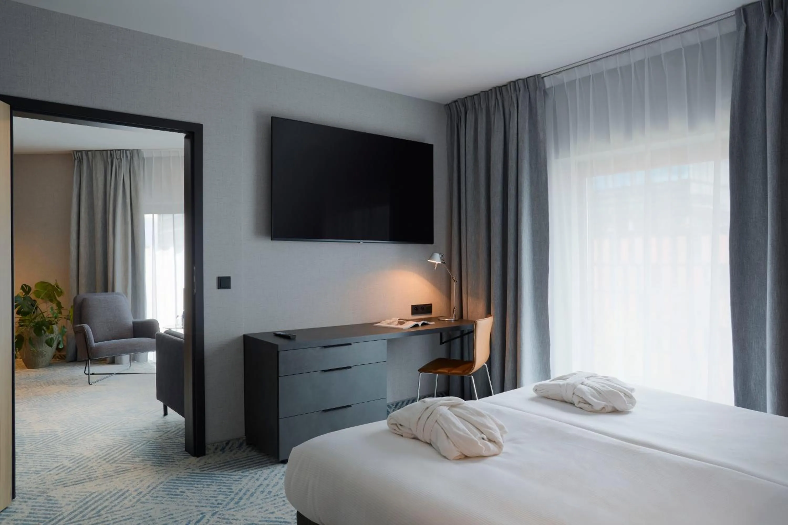 Bed in Q Hotel Plus Wrocław