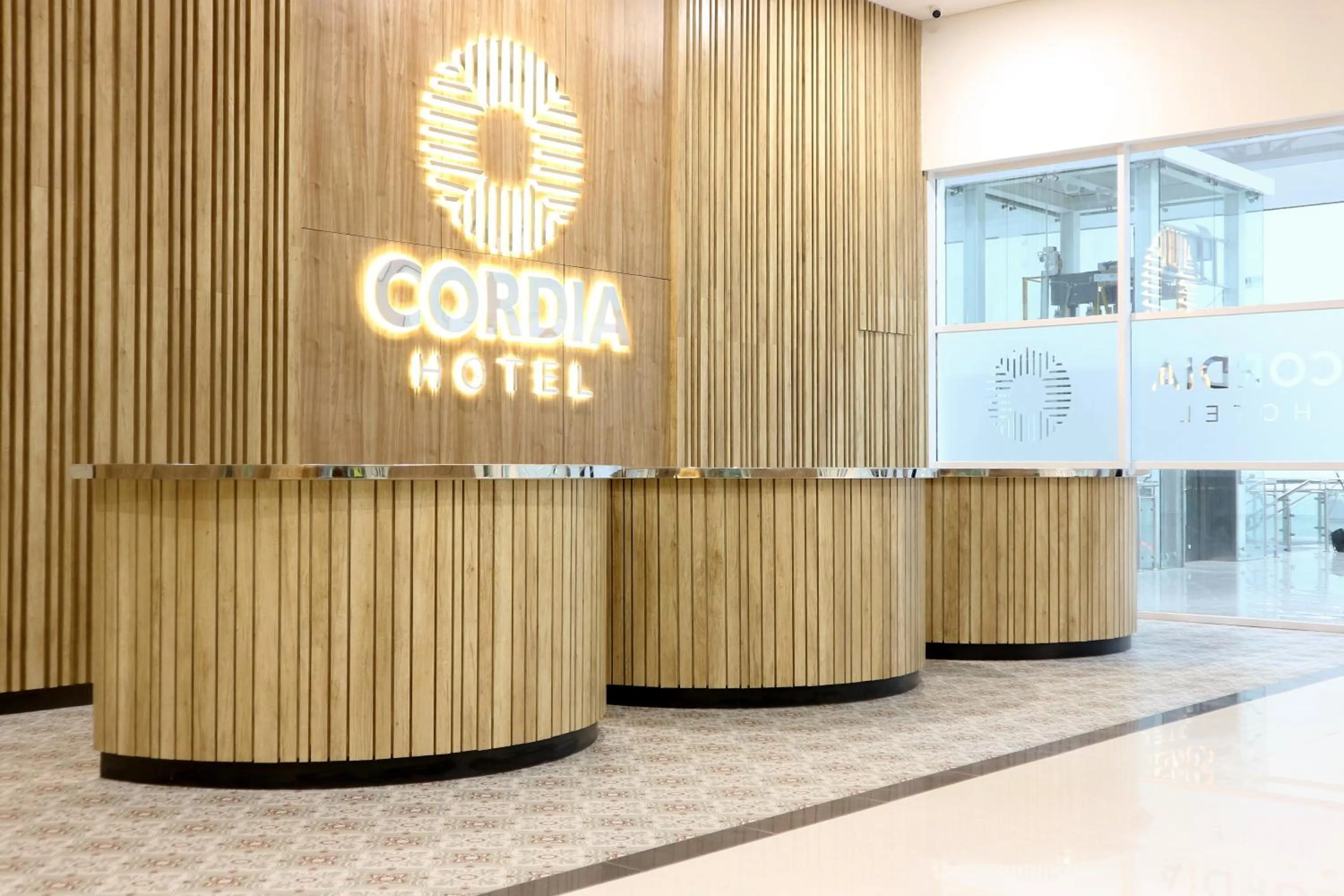 Lobby or reception in Cordia Hotel Banjarmasin - Hotel Dalam Bandara