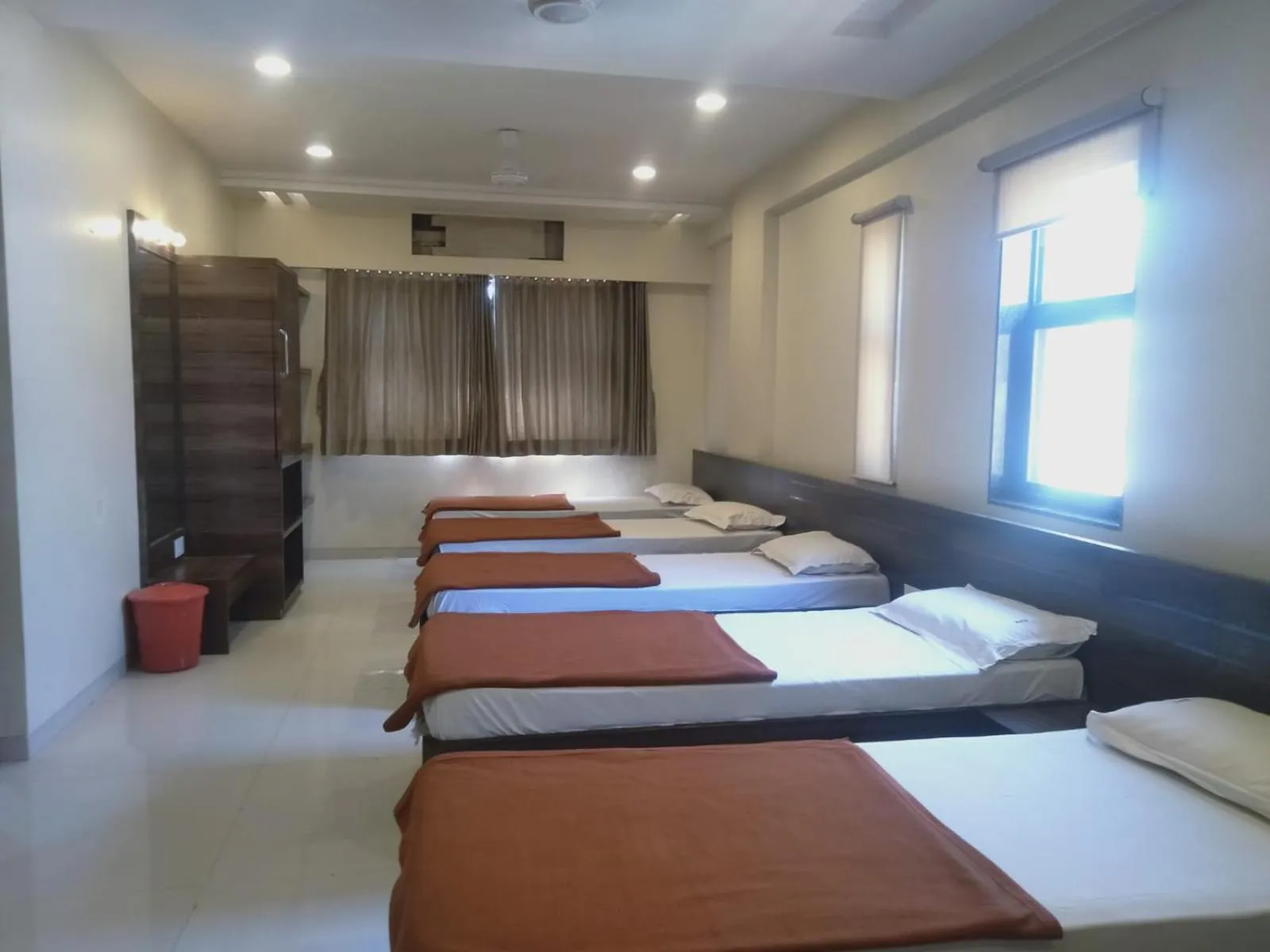 Photo of the whole room, Bed in Sai Heera Residency Shirdi