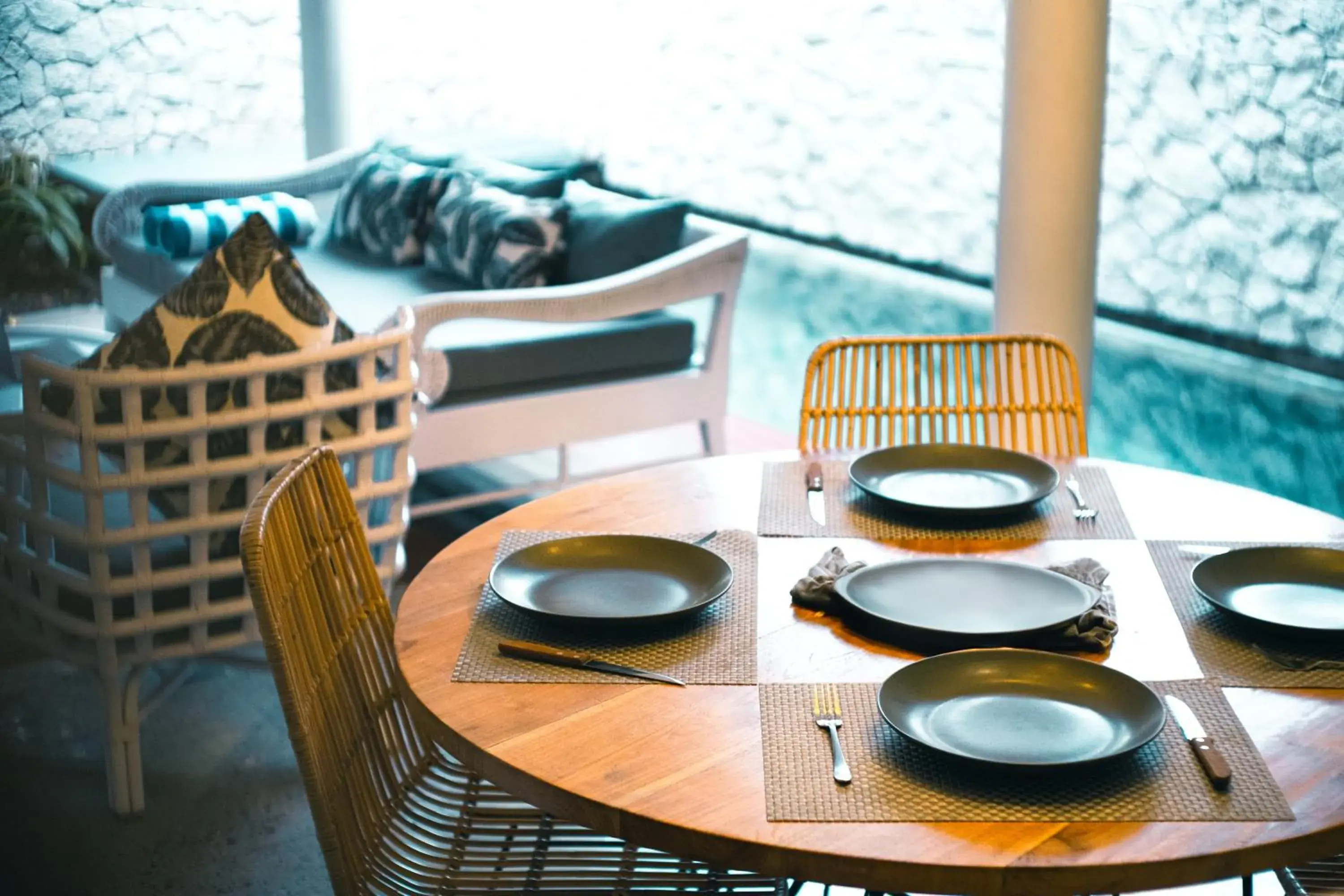 Pool view in Calm Villa Pool view in Calm Villa