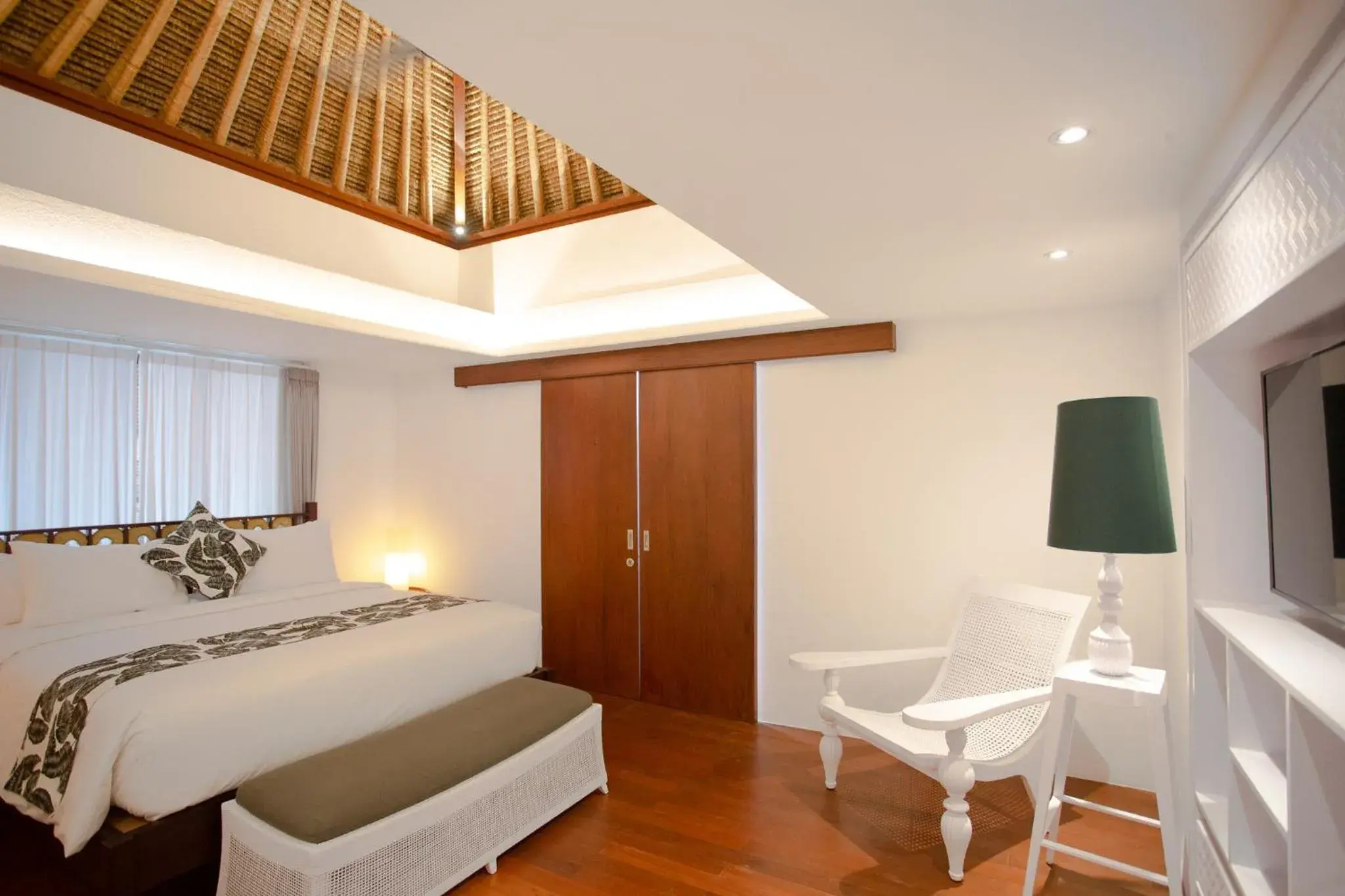 Decorative detail, Bed in Calm Villa Decorative detail, Bed in Calm Villa