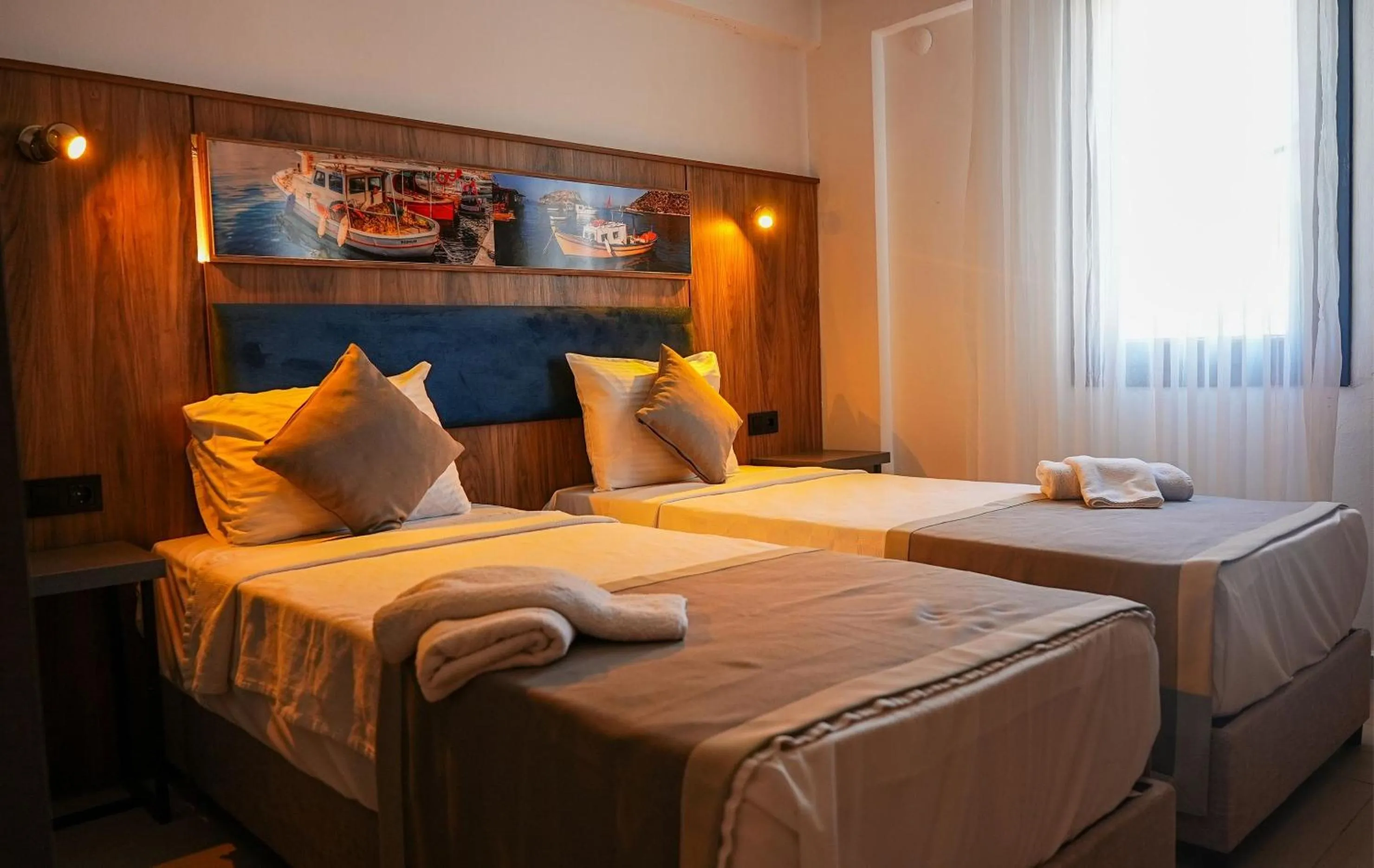 Bed in Smart City Suites Hotel Bodrum