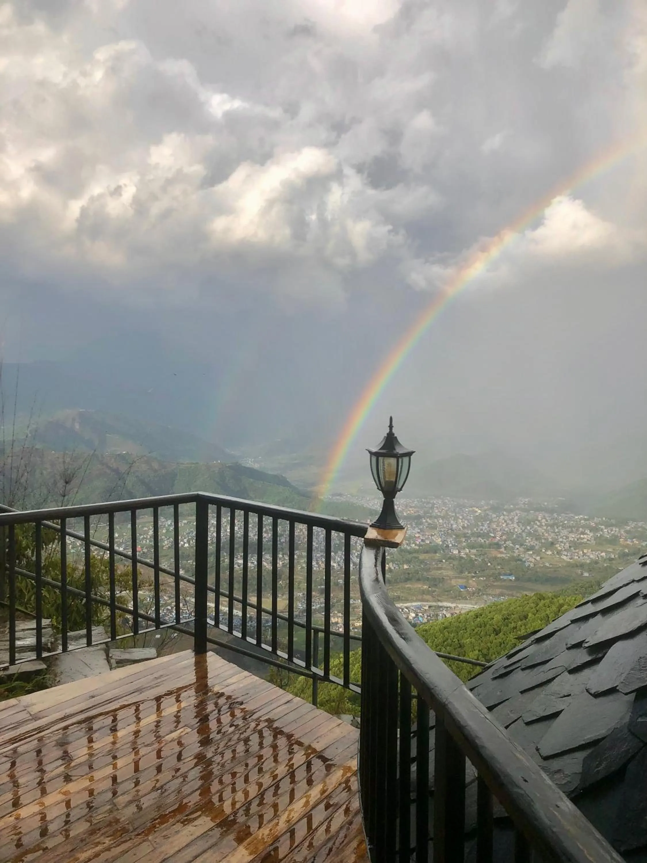 Balcony/Terrace in Bhanjyang Village Lodge