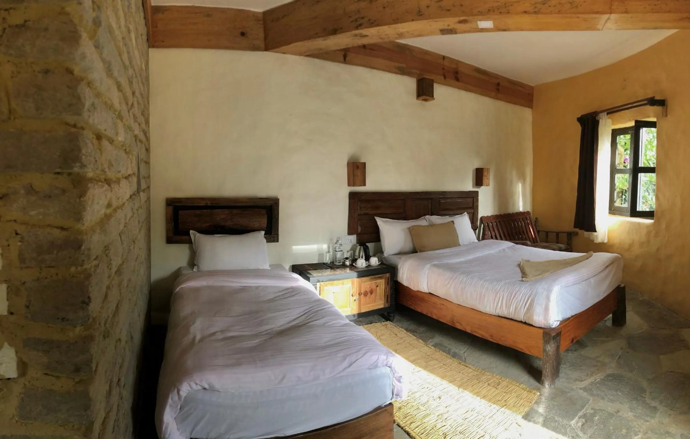 Bedroom, Bed in Bhanjyang Village Lodge