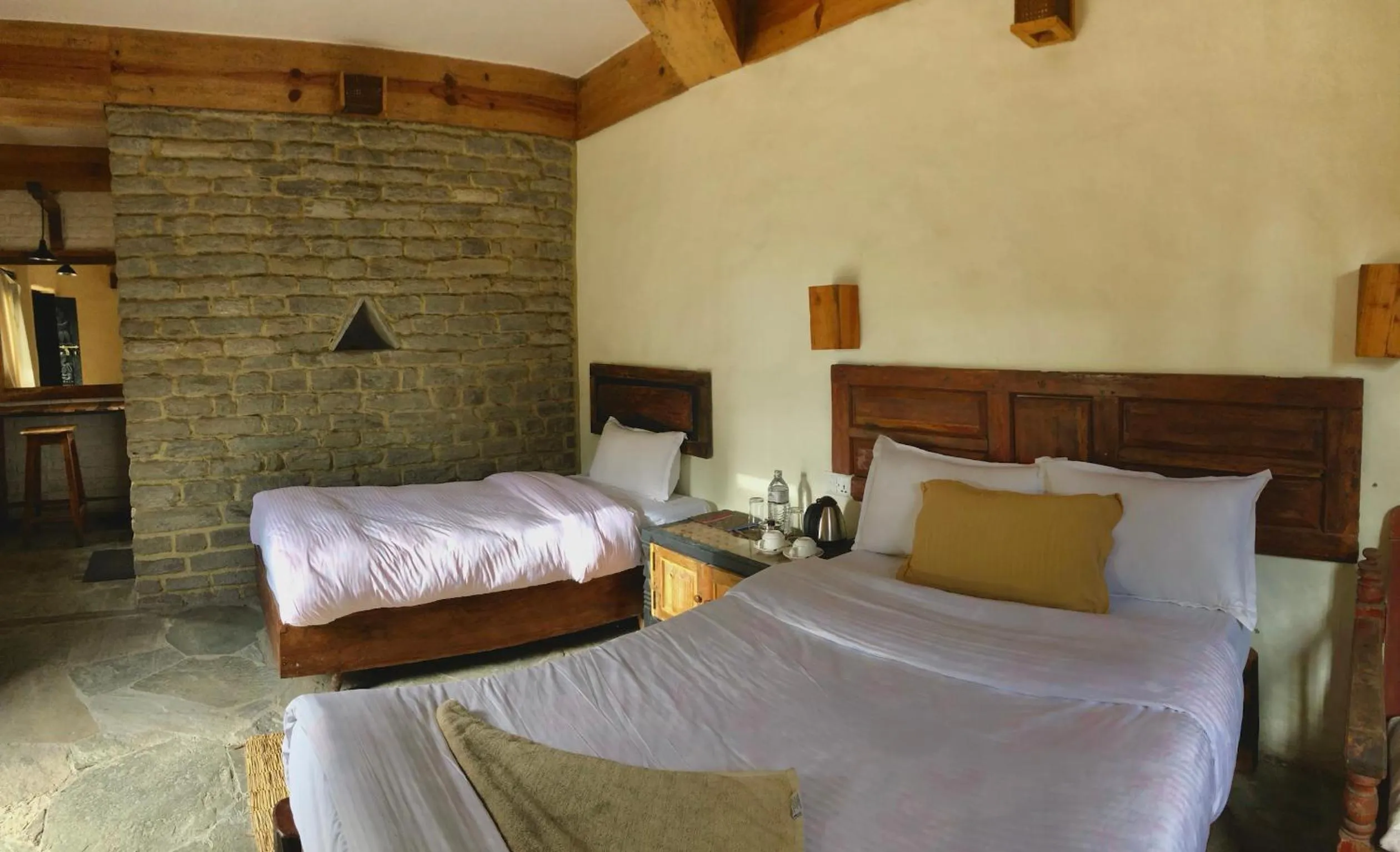 Photo of the whole room, Bed in Bhanjyang Village Lodge