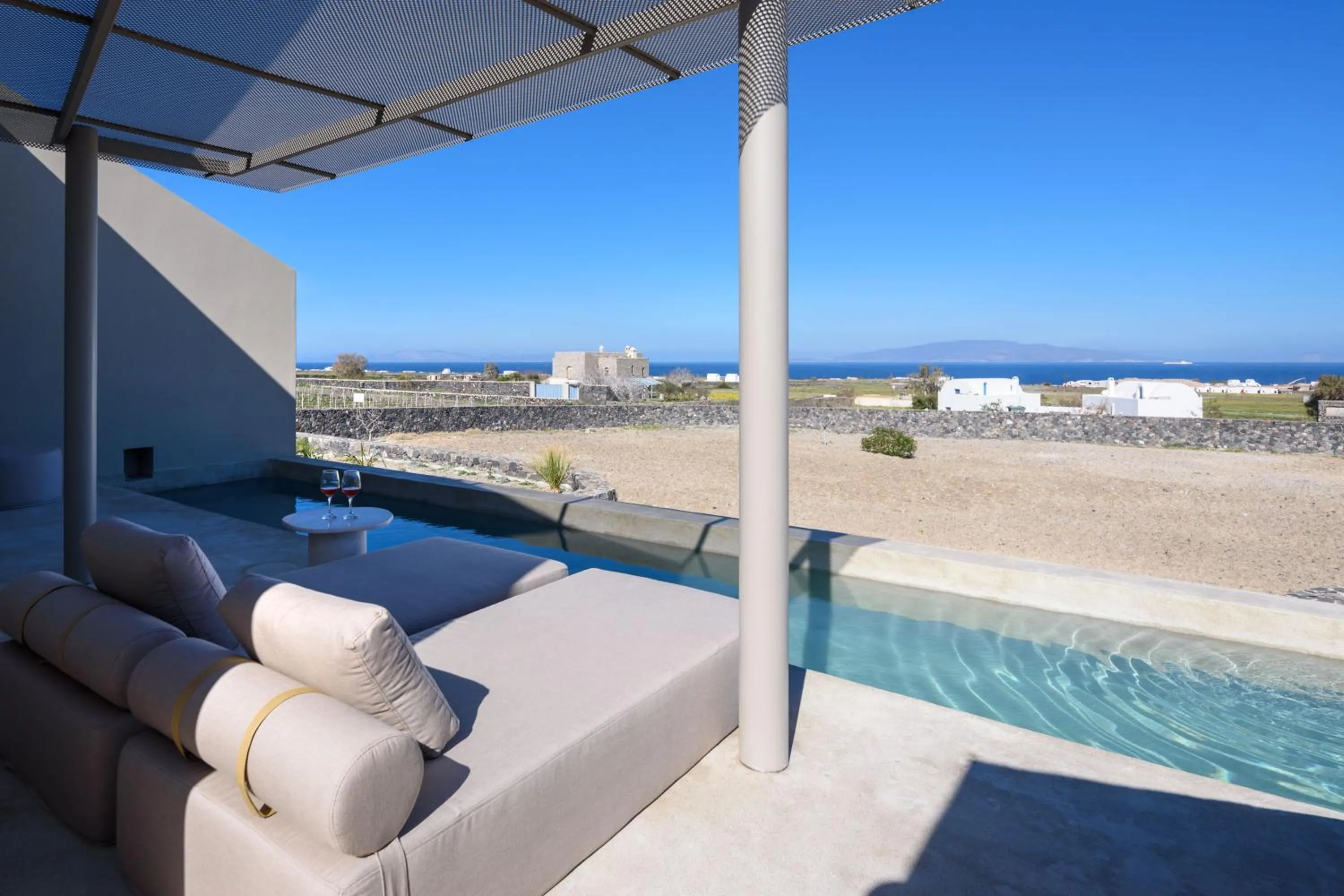 Azur Suite with Private Pool and Sea View in Santopaz Suites