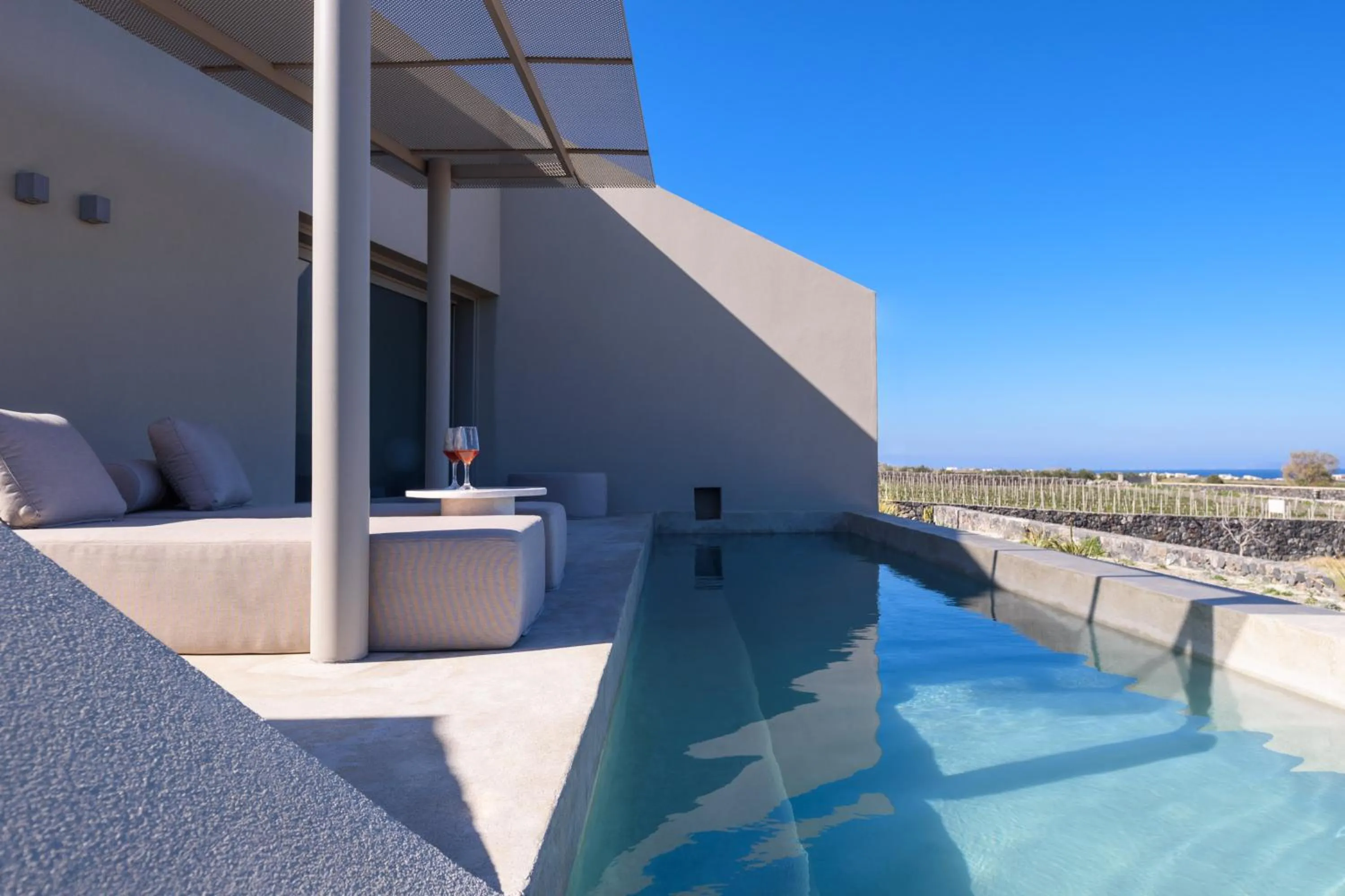 Azur Suite with Private Pool and Sea View in Santopaz Suites