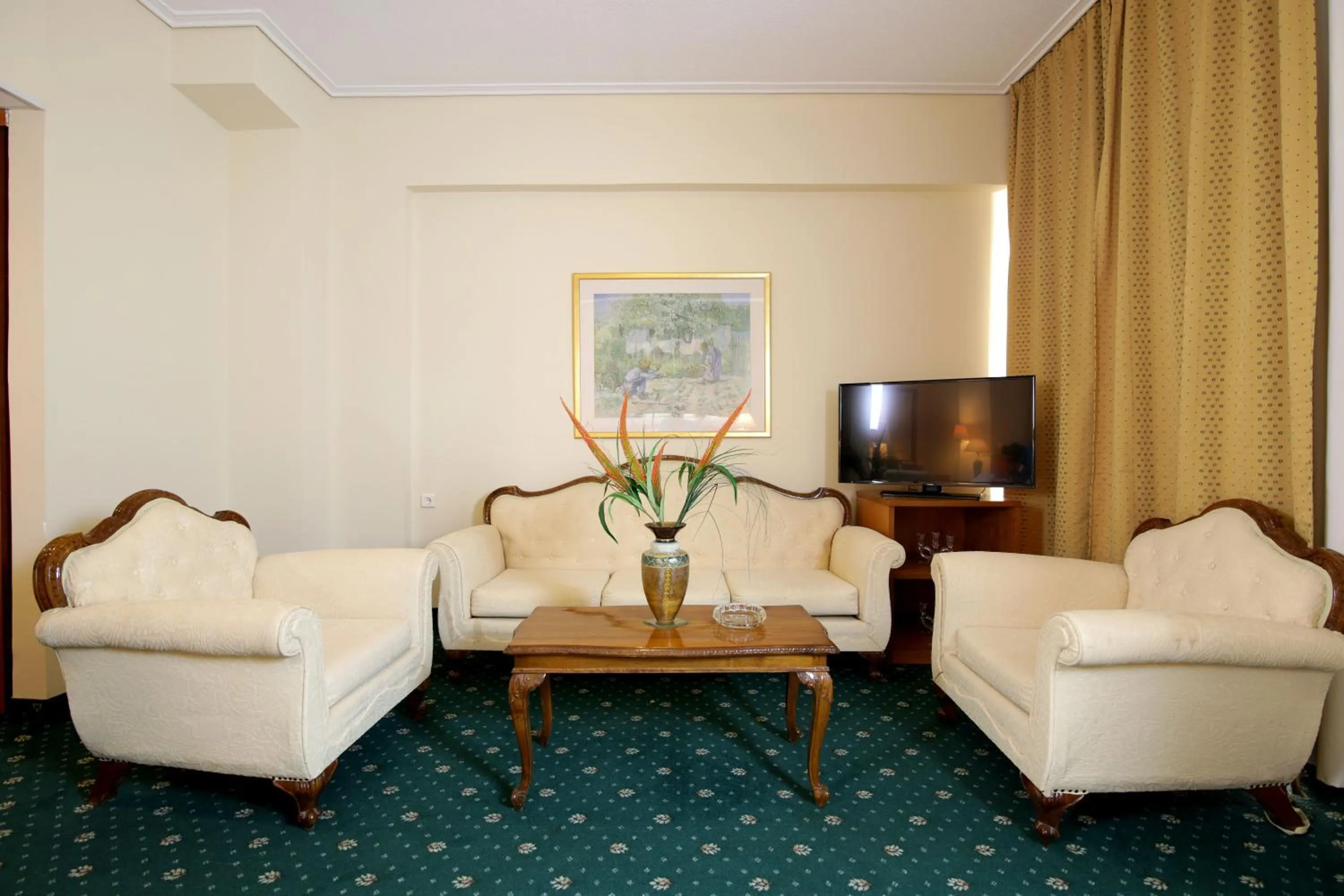 Living room in Hotel Philippos Livadeia