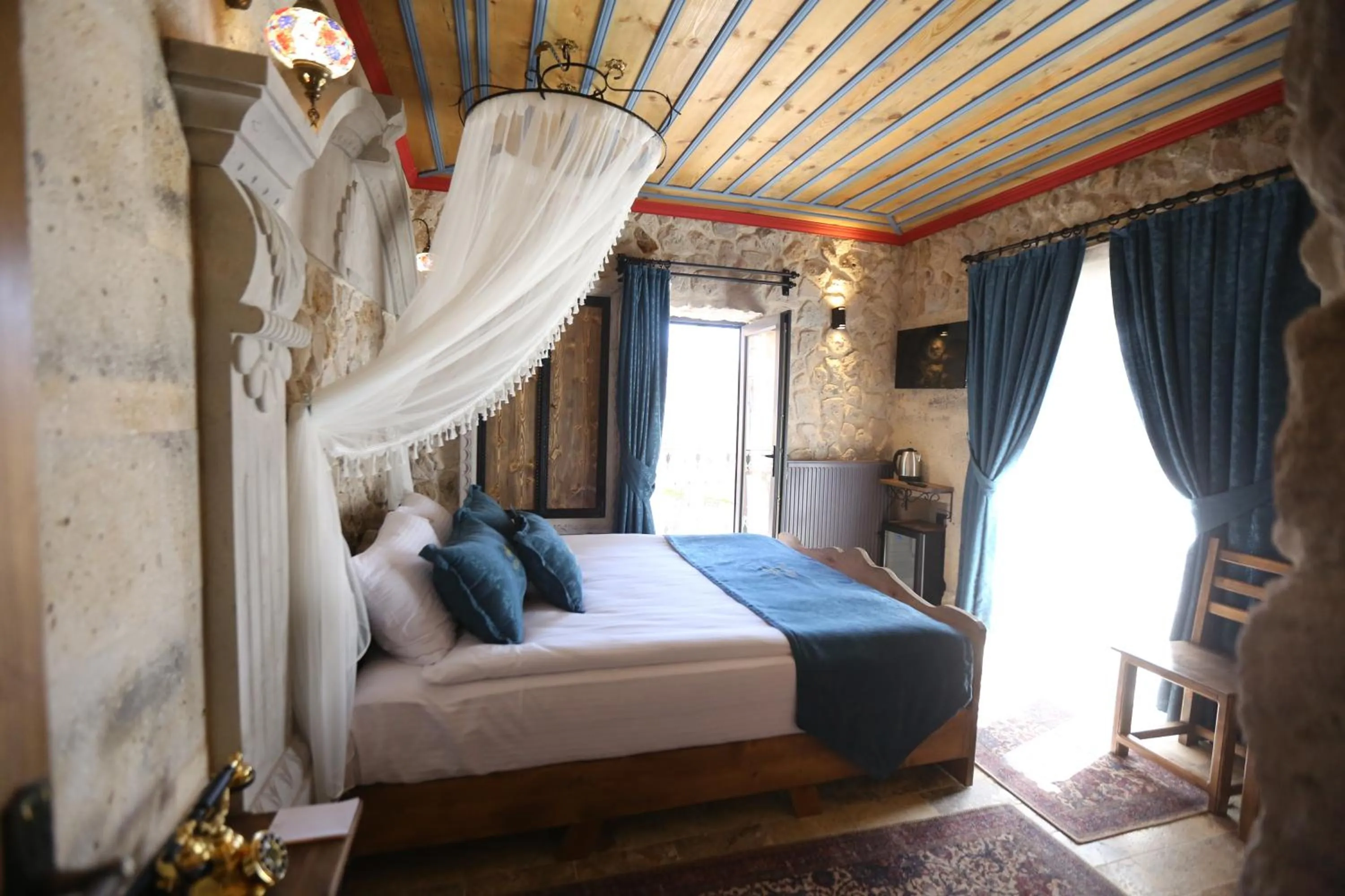 Bed in Akritis Cappadocia House