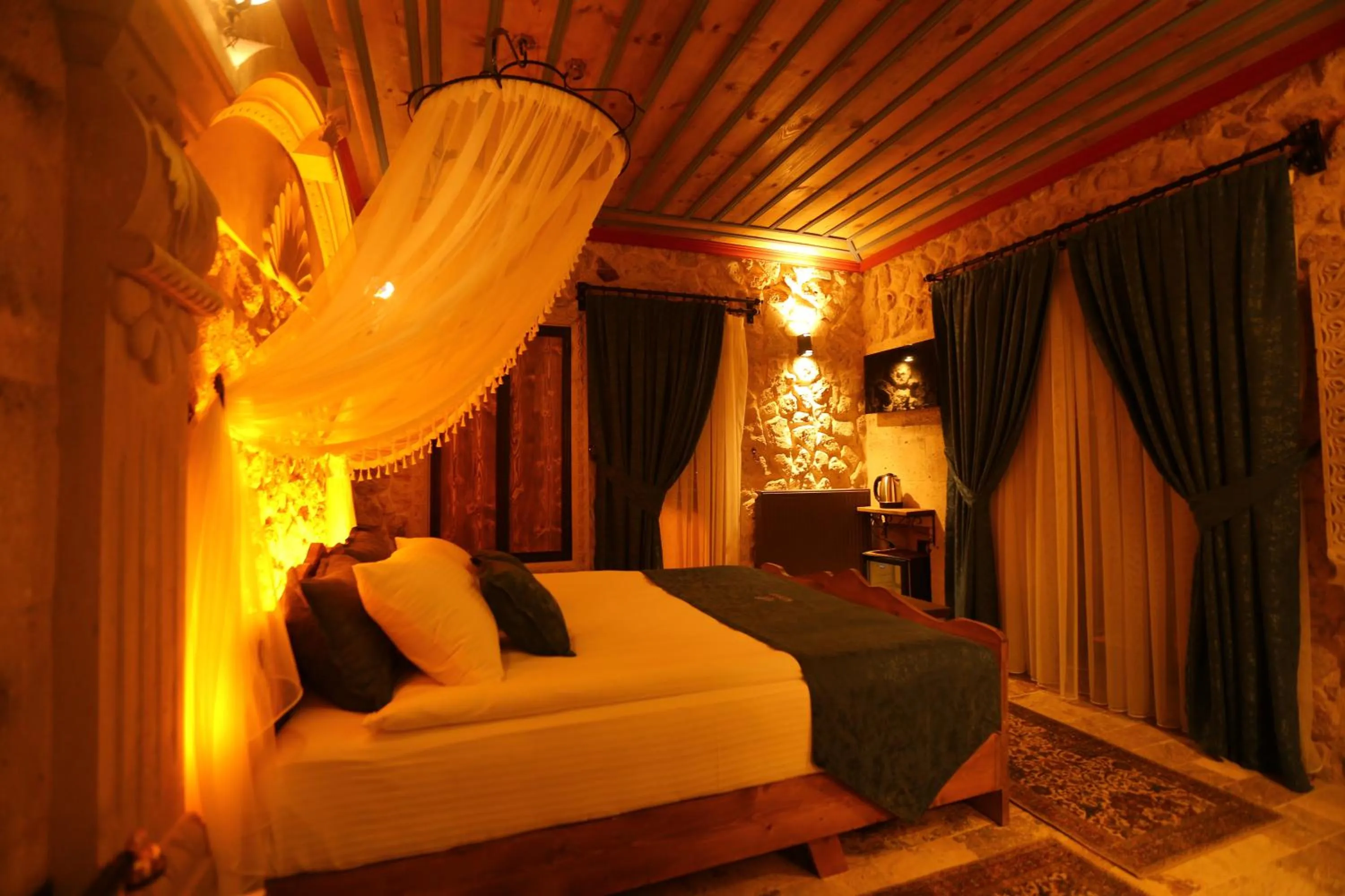 Bed in Akritis Cappadocia House