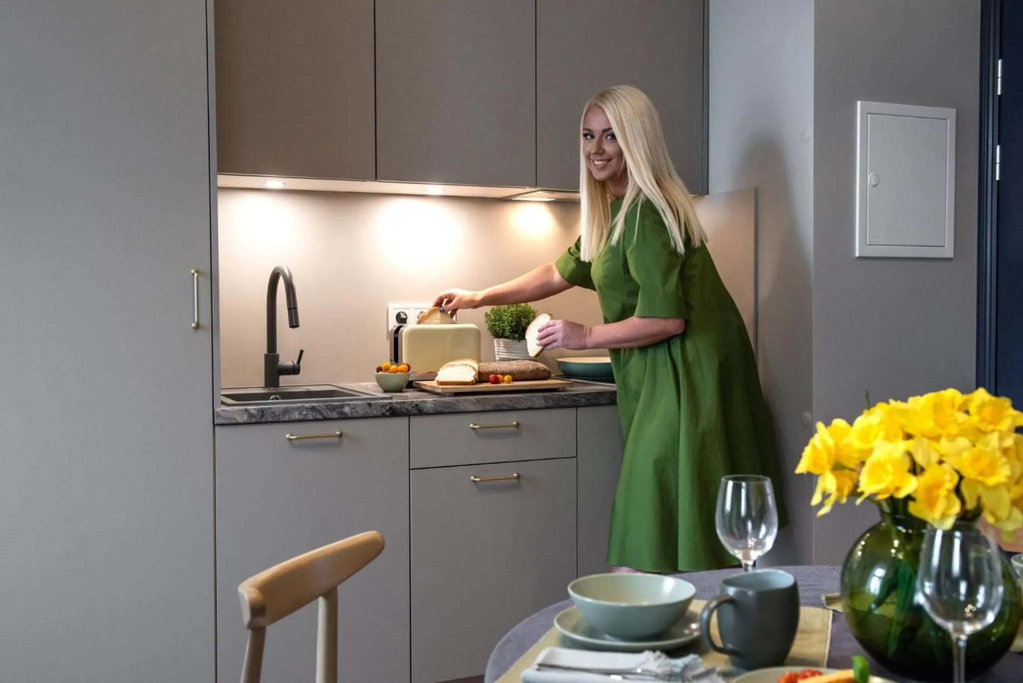 kitchen in Aparthotel Amella