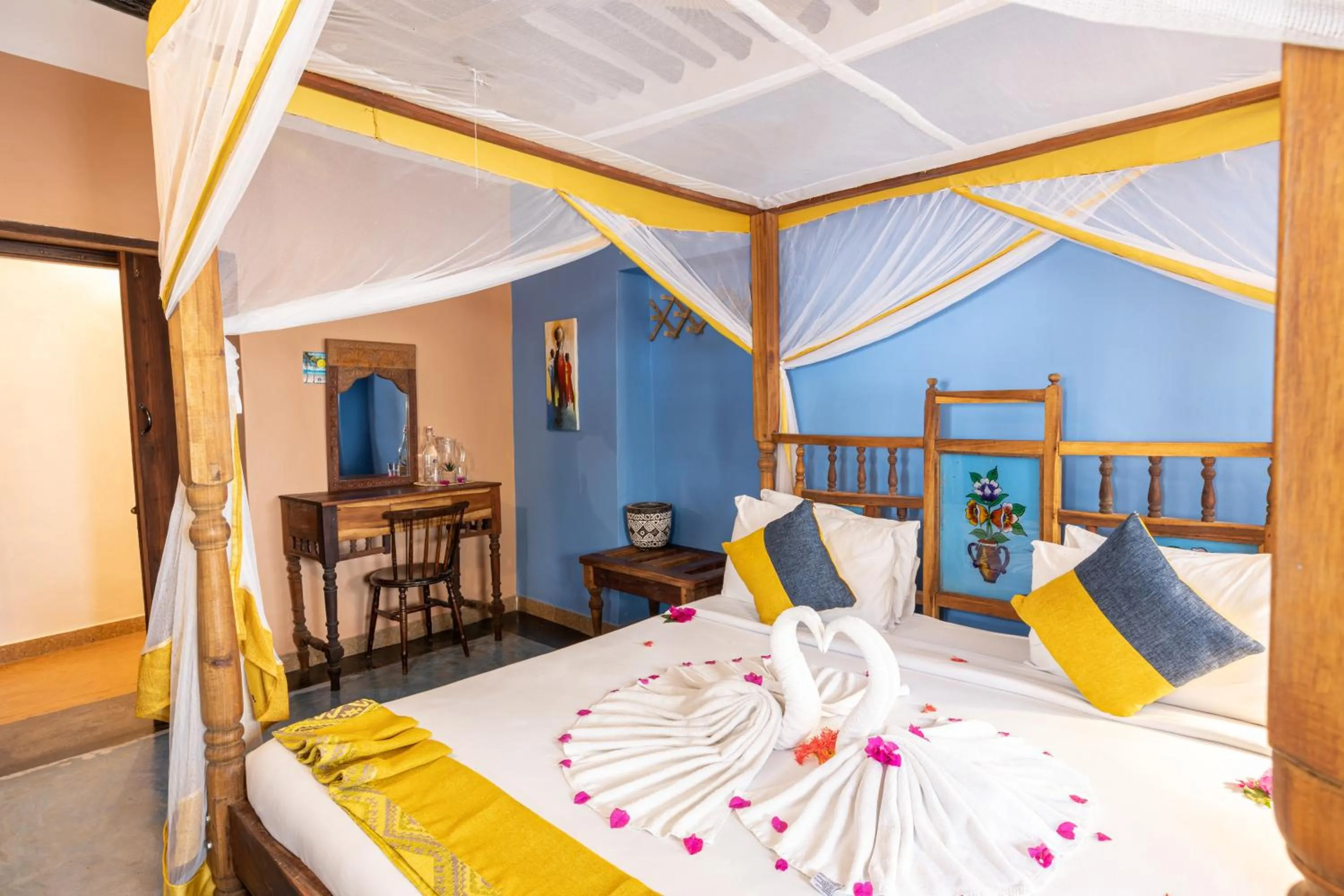 Bed in Shaba Boutique Hotel