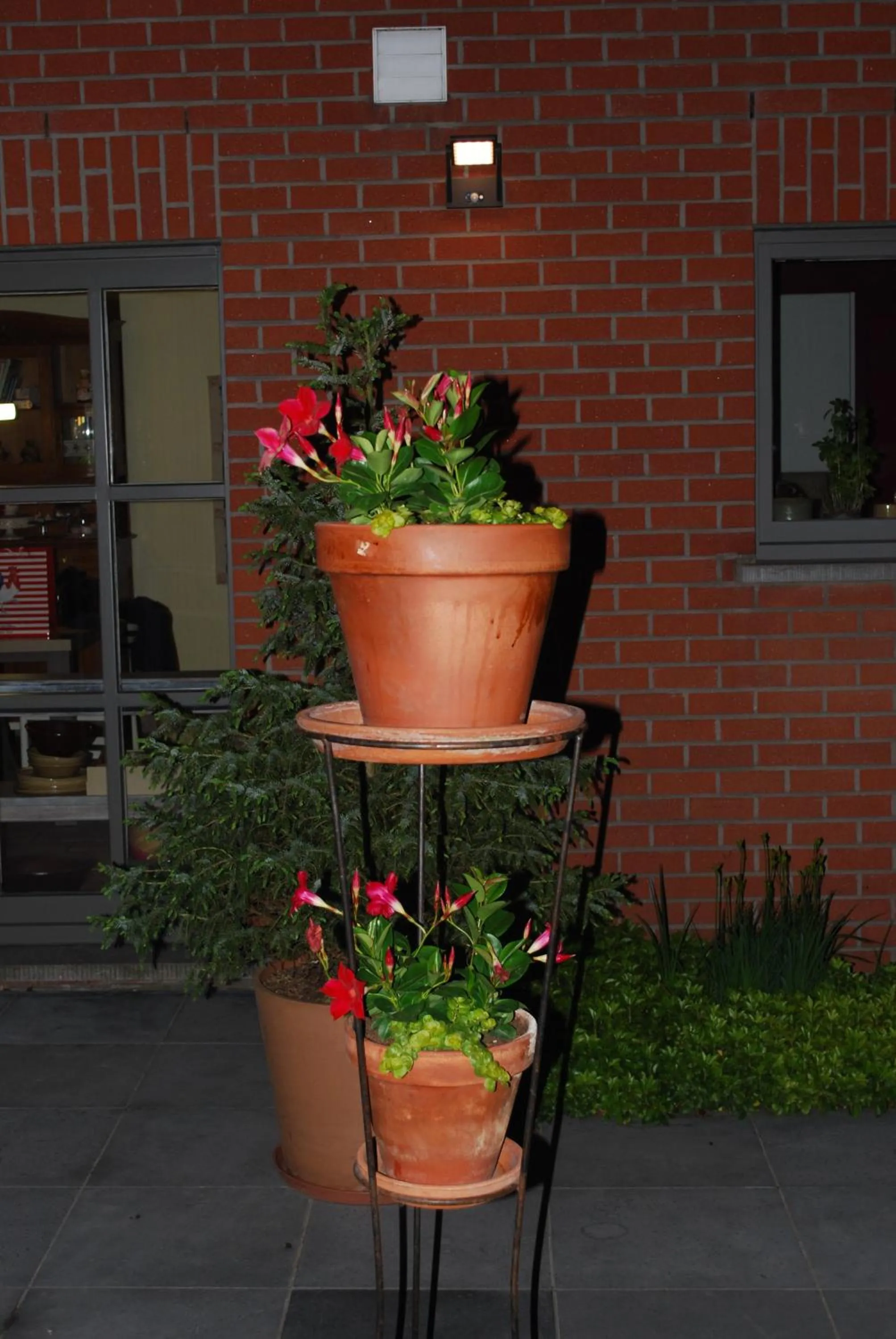 Garden view in B&B Coup de Coeur